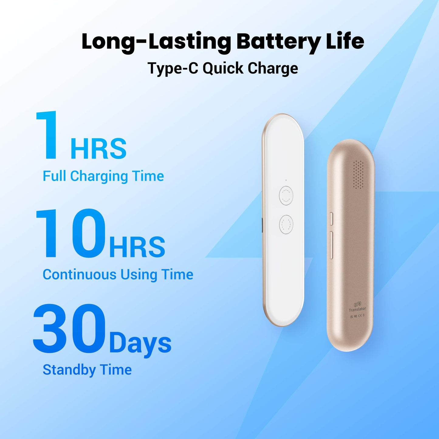 Anfier G9 Language Translator Device, Real-time AI Voice Translation in 144 Languages, Offline 11-Language Two-Way Traductor, Instant Pocket Ingles Español Translators for Business Travel Study White