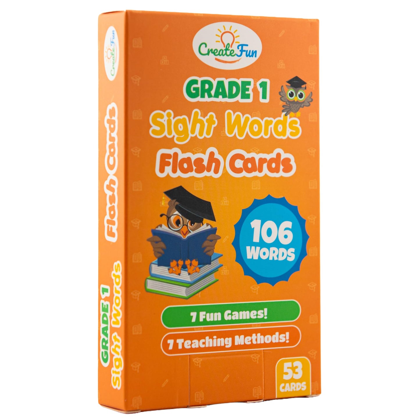 106 Sight Words Flash Cards 1st Grade for Kids Ages 5-6, Dolch & Fry Sight Word Reading Games, Learning Activities for Kids with 7 Educational Game Ideas