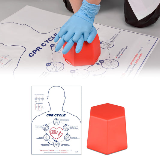 SimCoach CPR Training Model, Hands-only CPR Training Aid Kit, CPR Compression First Aid Training Tool for Nursing Students