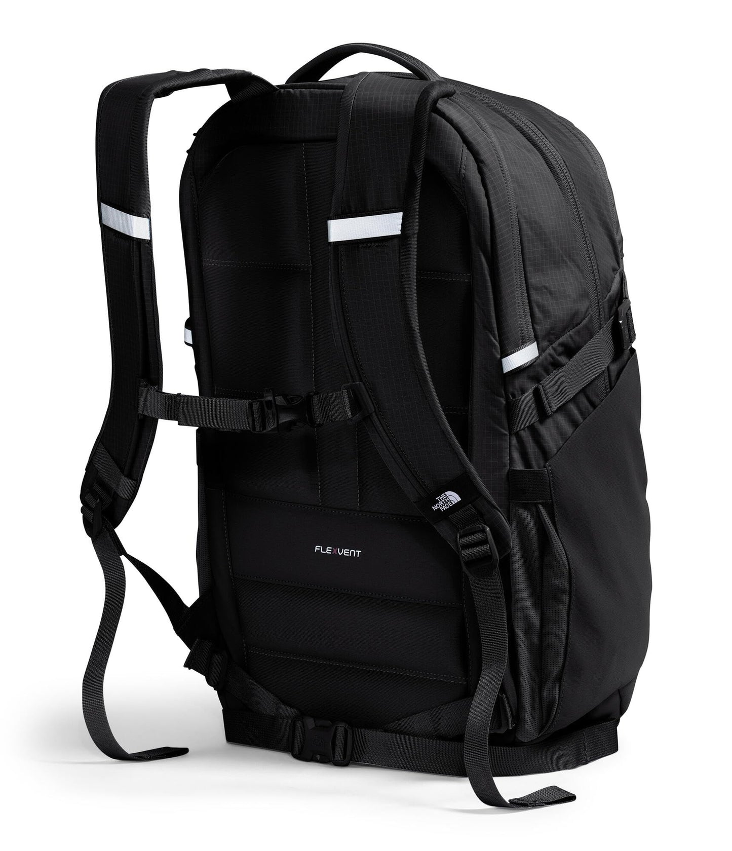 The North Face Router Everyday Laptop Backpack - Daypack, Water Repellent, Laptop Sleeve, Reflective Details, TNF Black/TNF Black-NPF, One Size