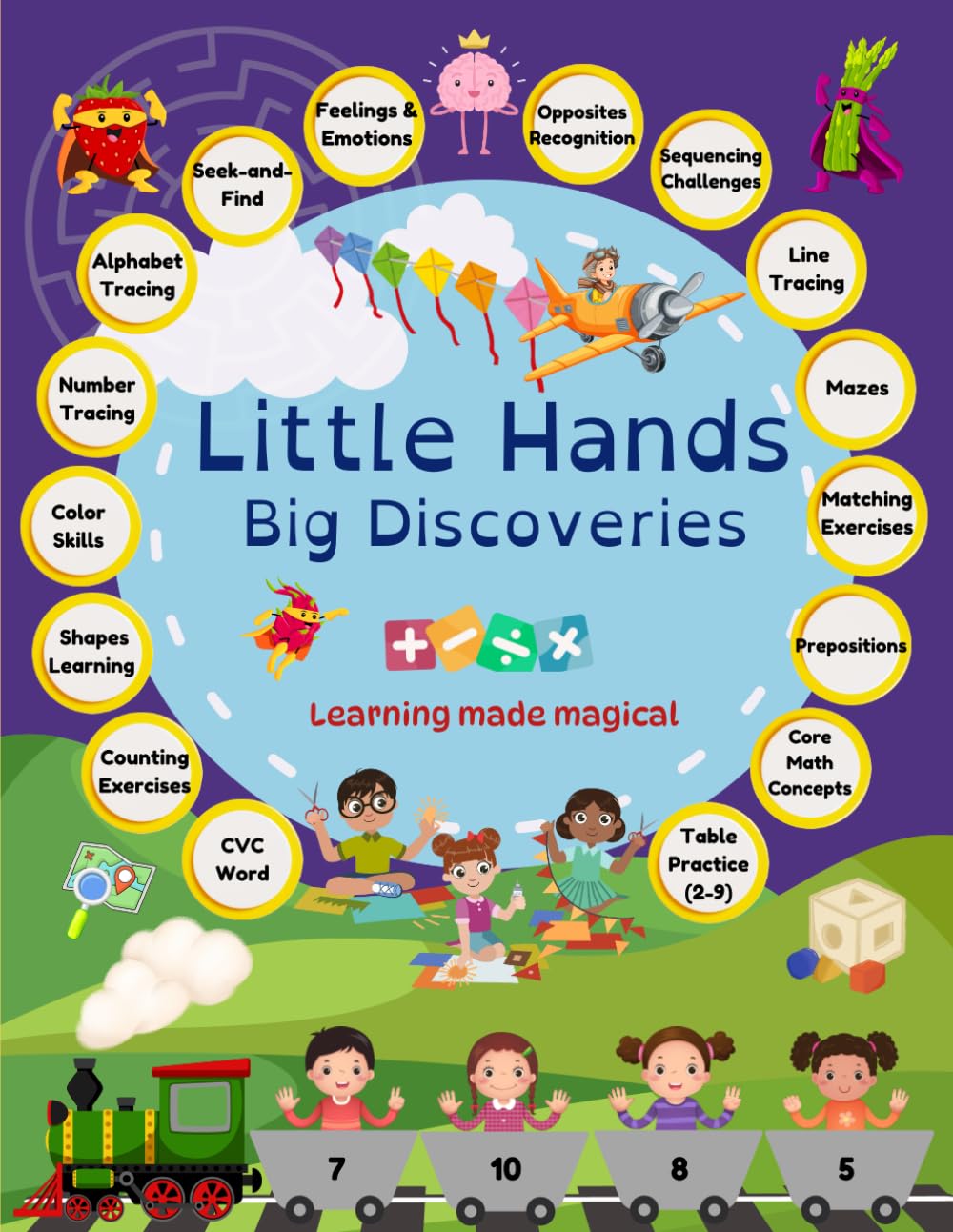 Little Hands Big Discoveries- For preschoolers and early learners, this makes education interactive, engaging, and rewarding: Designed to make ... Fine Motor Skills, Math and Number Skills