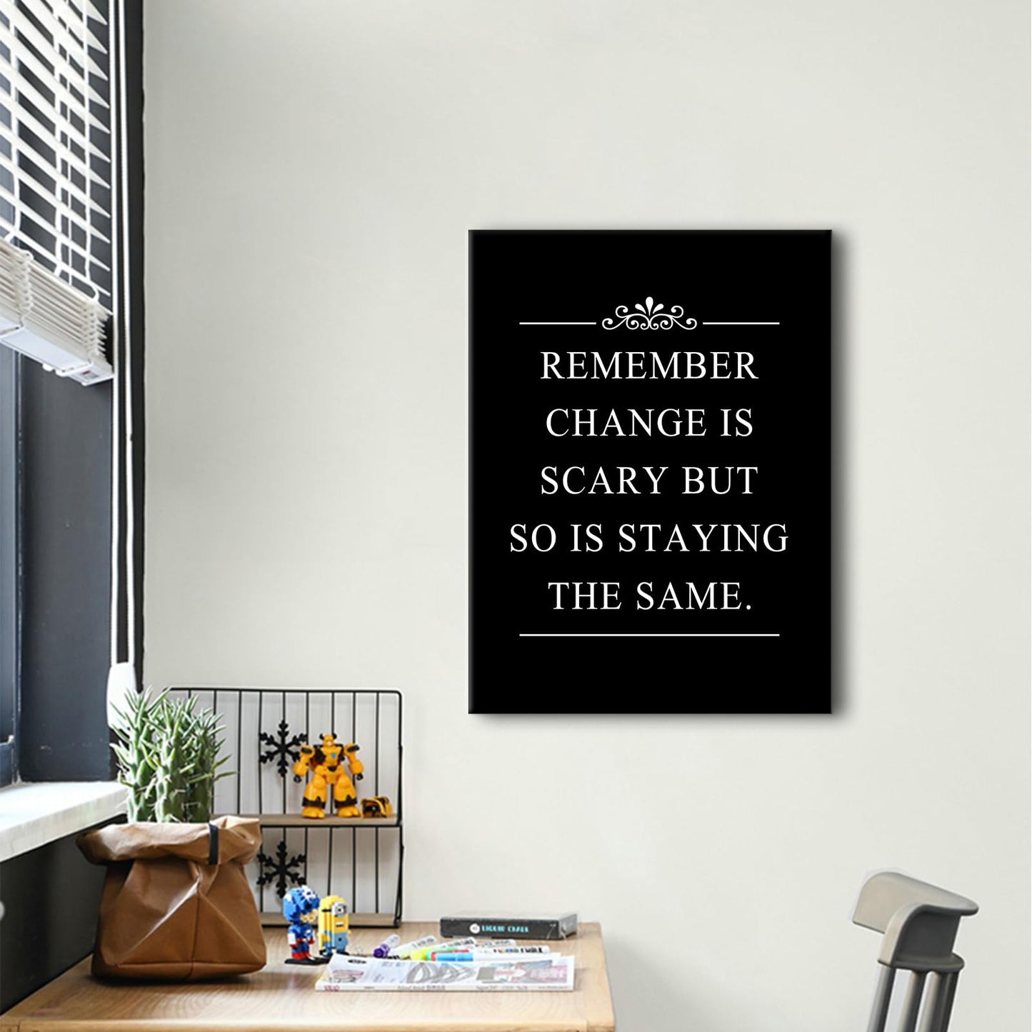Inspirational Office Decor Wall Art Remember Quote Canvas Painting Prints for Home Wall Decor Framed Motivational Painting Poster Artwork Living Room Gym Bedroom Framed[18''W x 24''H]