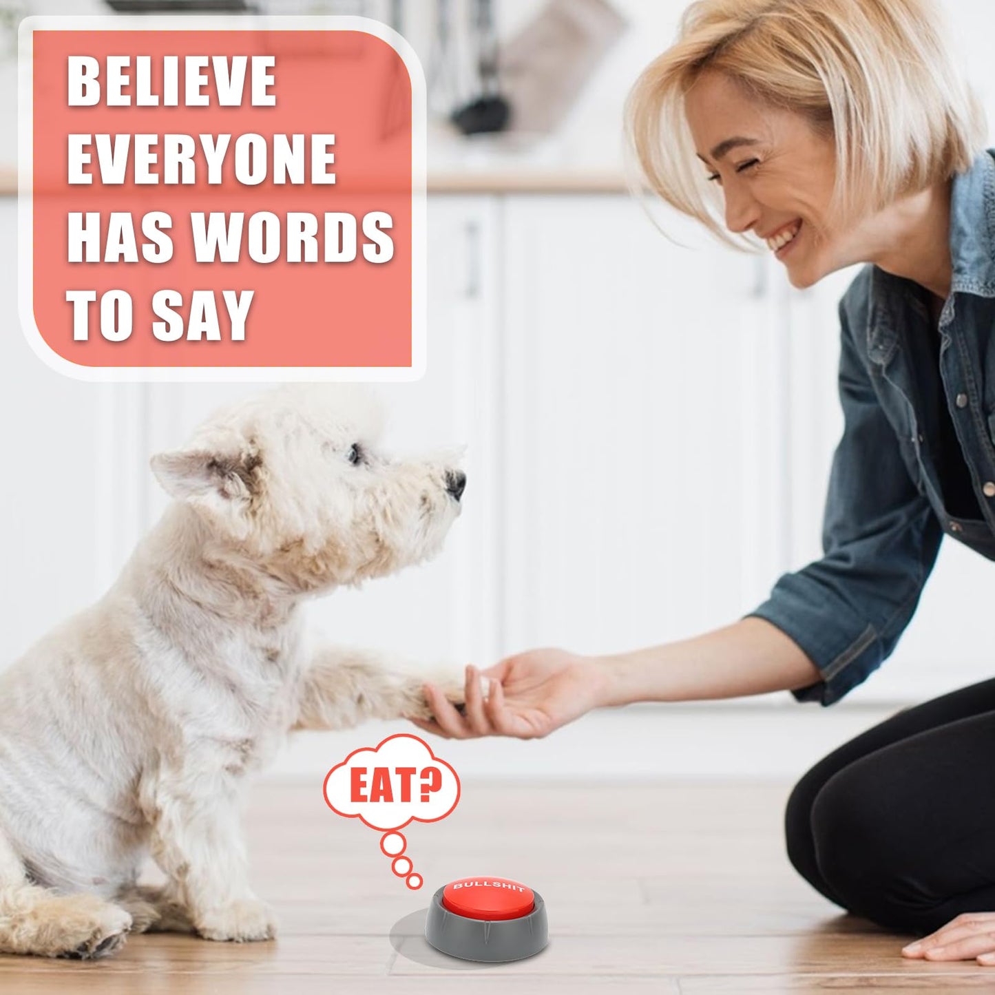 Game Show Buzzer, Sound Button Mischief Gifts Universal Pet Training Low Power Consumption Press Type Funny for Study Office Home
