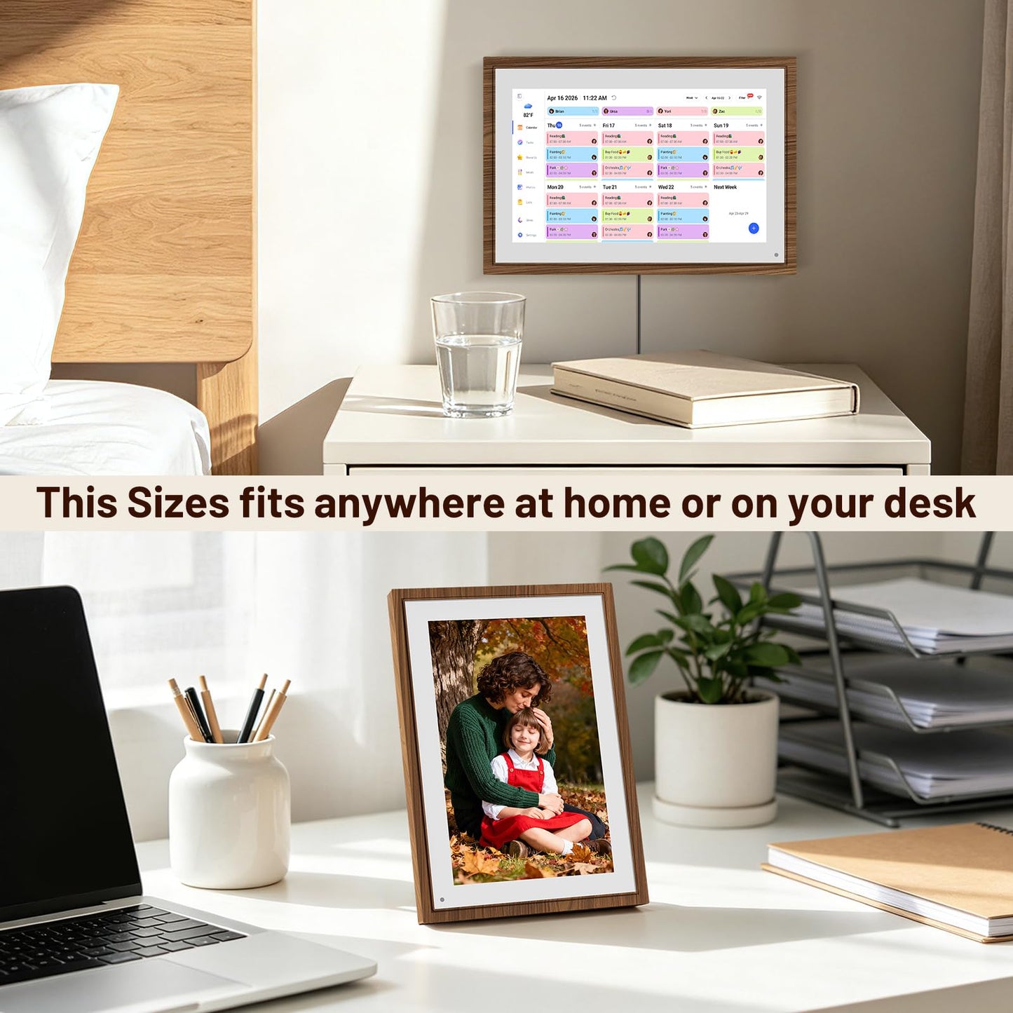 10.1 Inch Digital Calendar & Chore Chart – Smart Touchscreen Interactive Display, Electronic Calendar for Family Organization, Digital Wall Calendar& Desk calendar for Family Schedules, family calendar for wall