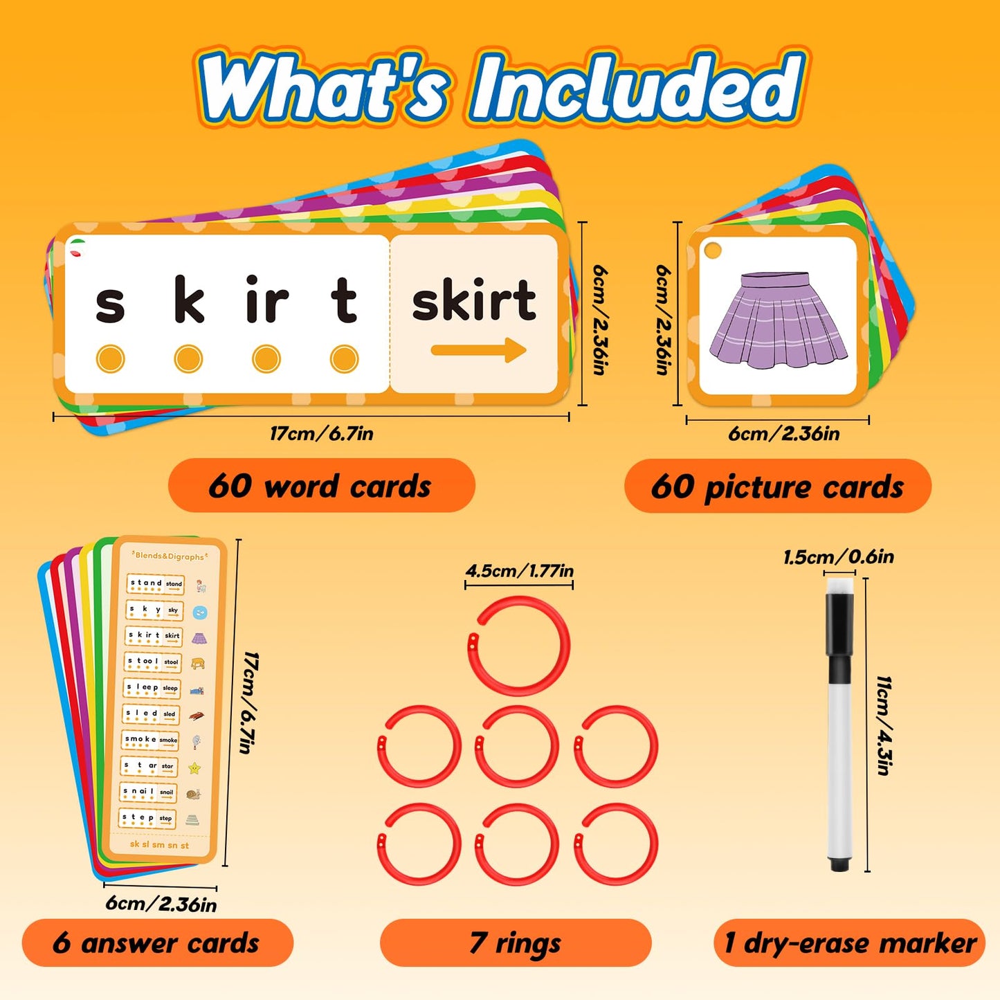 Kasfalci Blends & Digraphs Cards,Phonics Games,Speech Therapy Toys for Toddlers Kids,Learn to Read,Spelling Reading Learning Sight Word Games,kindergarten Preschool Learning Activities,Educational Toy