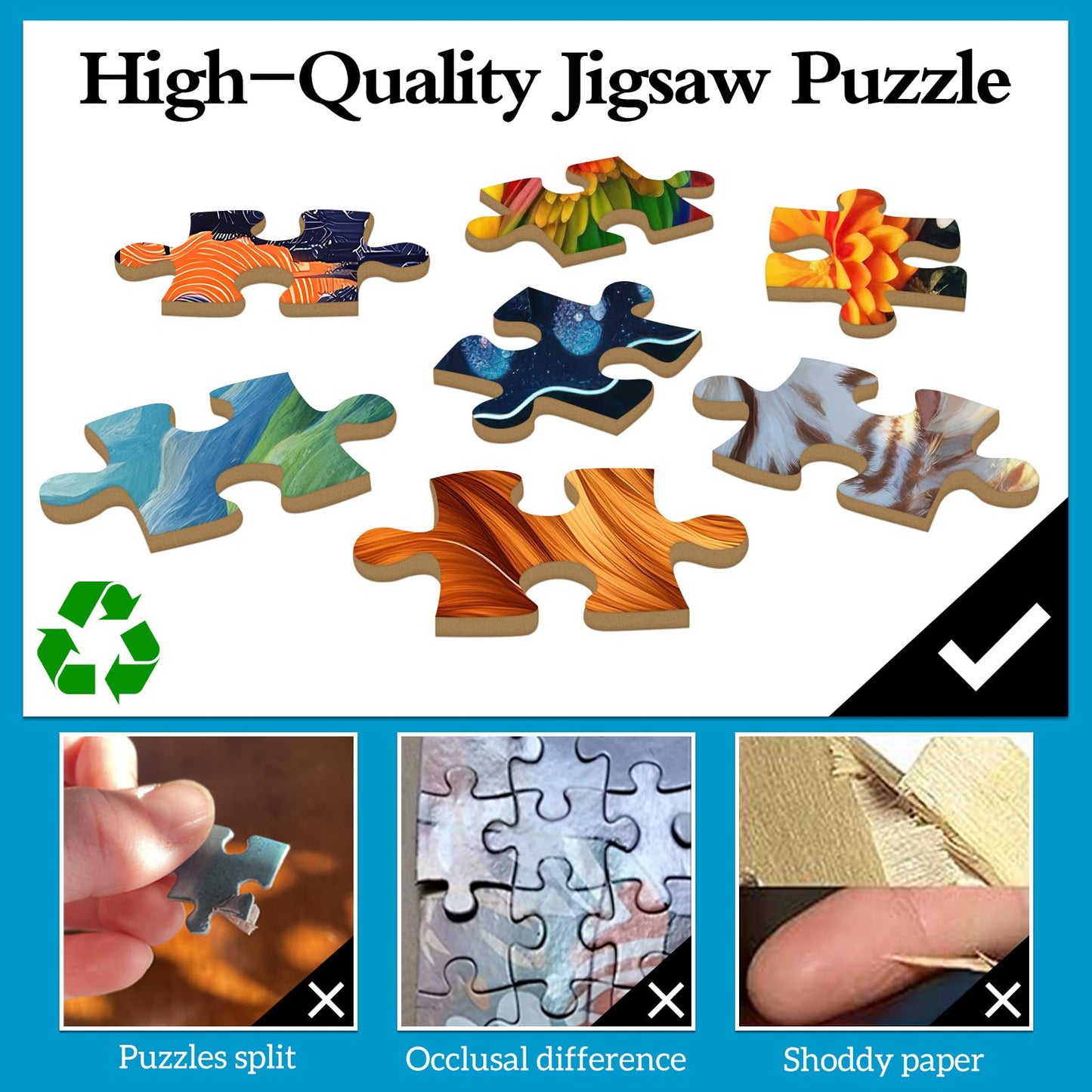 TangMosaic Magic Book Jigsaw Puzzles, 1000 Piece Puzzle for Adults, Family Puzzles Game, Fun Relaxing Challenging, Interlock Perfectly No Dust, Home Wall Decor, Gifts for Birthday Father's Day