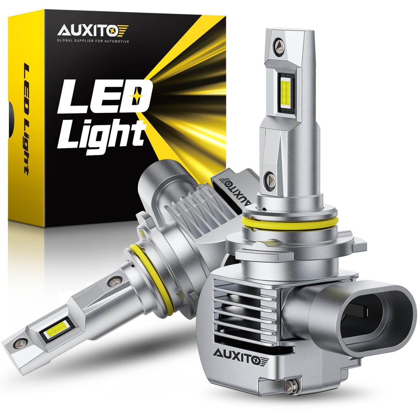 AUXITO 9005/HB3 LED Bulb - 1000% Brighter, Quick Install, 20-Year Lifespan, No Flicker