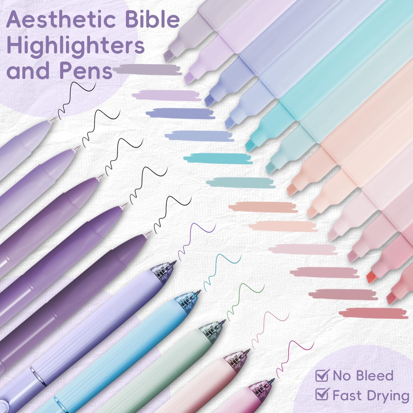 XKDOUS Bible Study Supplies Journaling Kit for Women, Bible Study Kit Journaling Supplies with Prayer Journal, Highlighters, Emergency Card, Pencil Case and More, Christian Gifts for Women, Purple