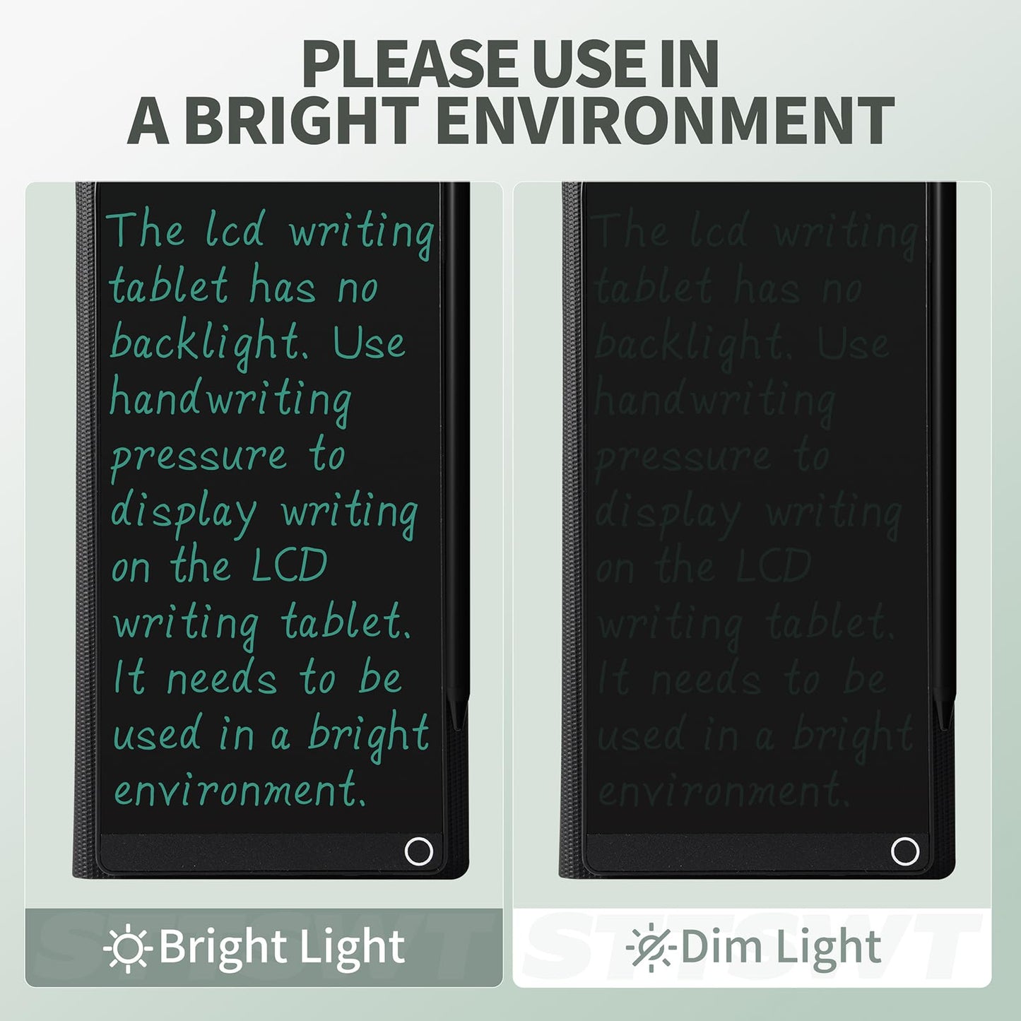 LCD Writing Tablet for Adults: 6.5 Inch with Leather Case Full Screen Reusable Digital Notepad Portable Use for Office Study Teaching