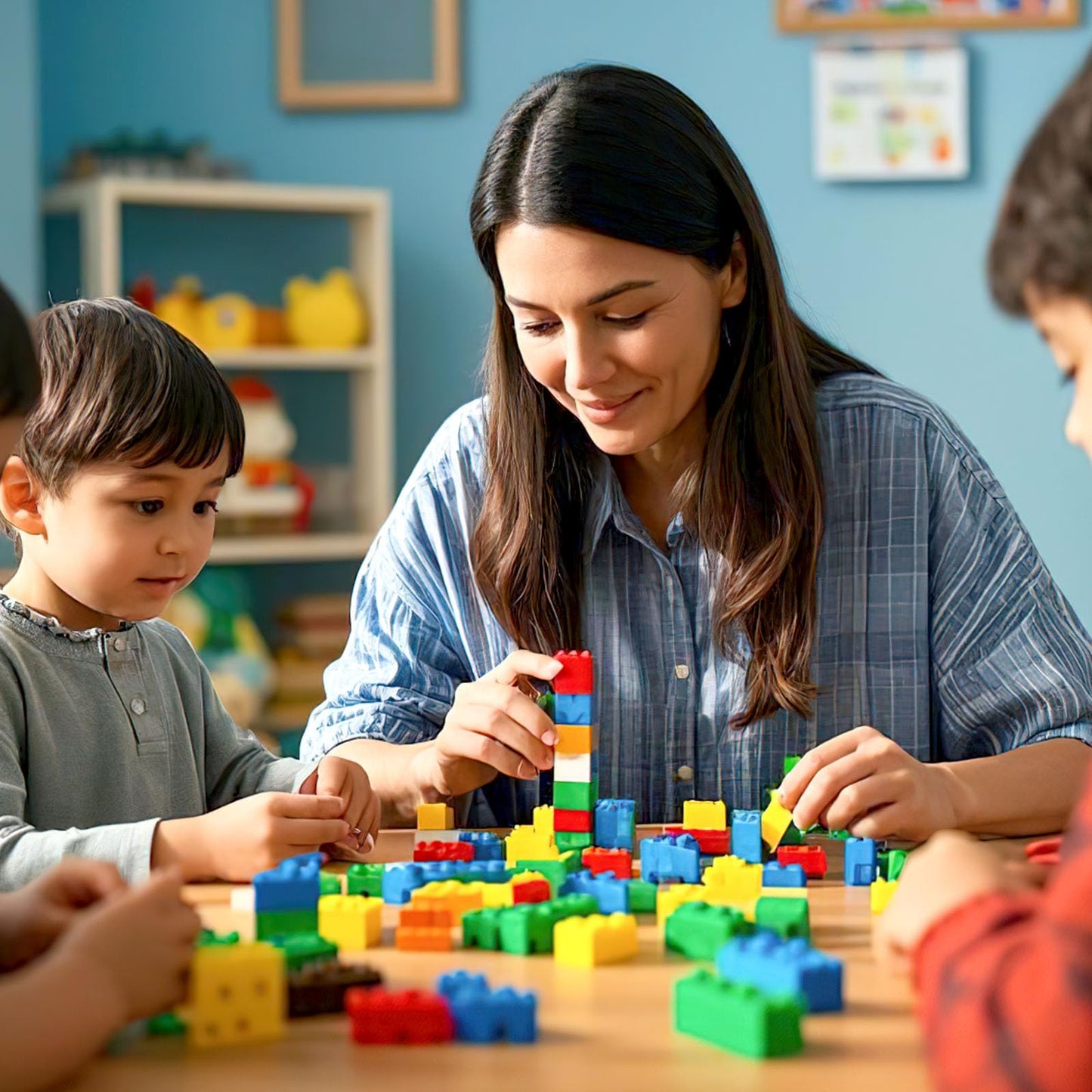 3 otters 1000 PCS Building Blocks, Building Toys for Kids Classic Construction Toy Set, Creative Compatible with Major Brands Holiday Classroom Gifts for Boys and Girls
