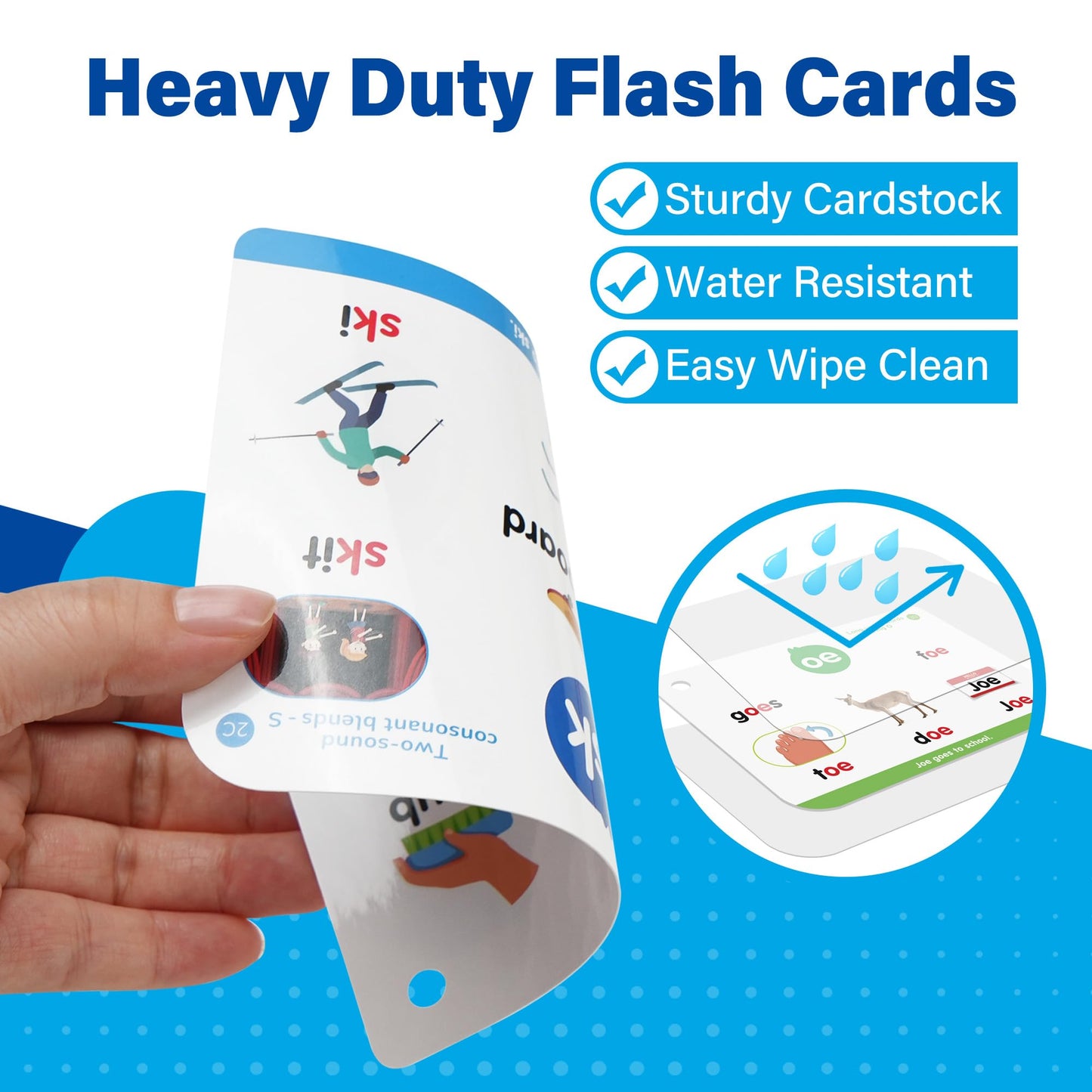 Phonics Flash Cards, 76 Cards 24 Principles, Learn to Read Phonics Games, CVC Digraphs Blends Long Vowel Sounds, Classroom Homeschool Educational Toys for Kids Ages 4-8 Kindergarten 1st 2nd Grade