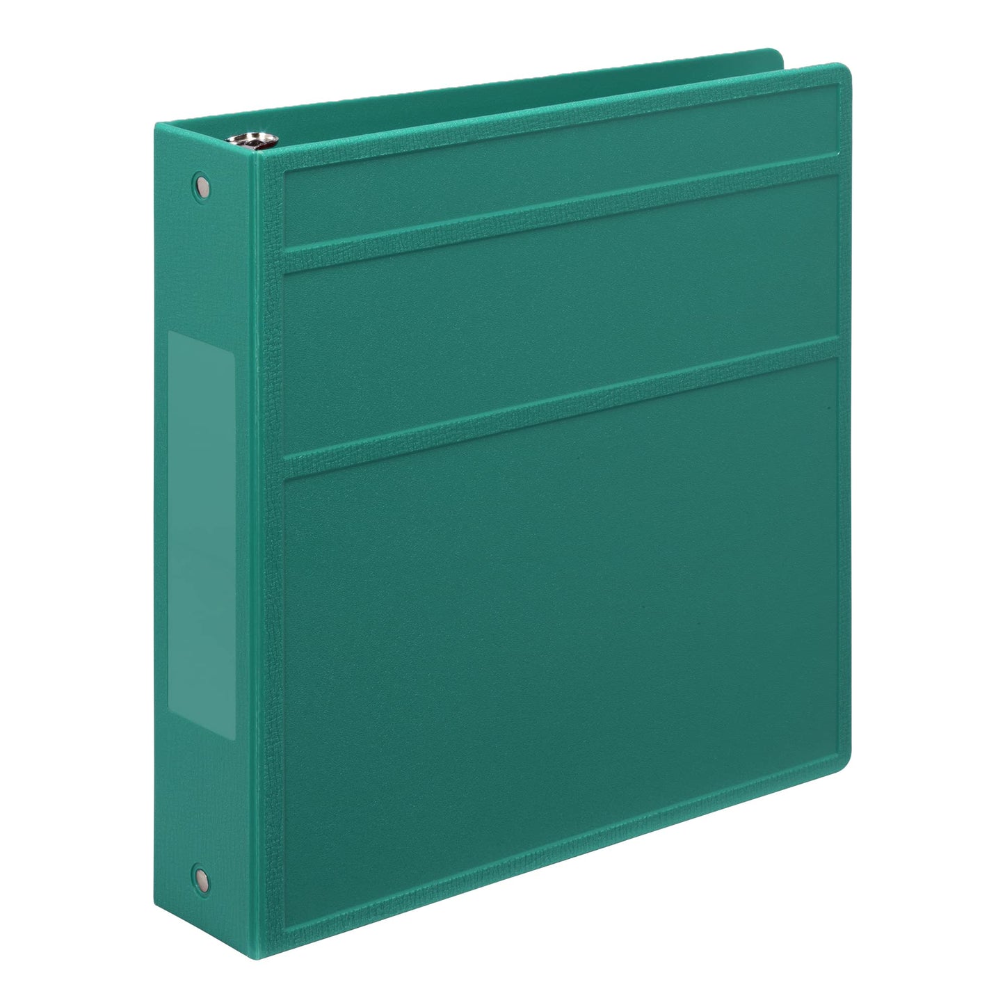 Carstens 2-Inch Heavy Duty 3-Ring Binder - Side Opening, Teal, Durable Plastic, Precision No-Gap Rings, Waterproof Covers, No Pockets, Holds 300 Letter-Sized Sheets, BPA-Free, Made in USA (5822-3R)