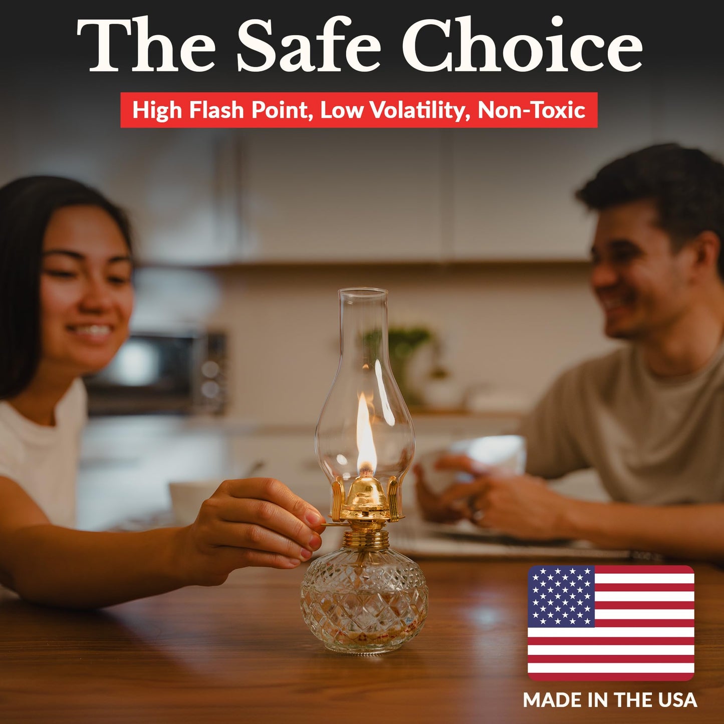 Houswise enhanced Liquid Paraffin Lamp Oil, Smokeless & Odorless, 2 x 1 Gallon, Clear, Model PRFN_1G_2