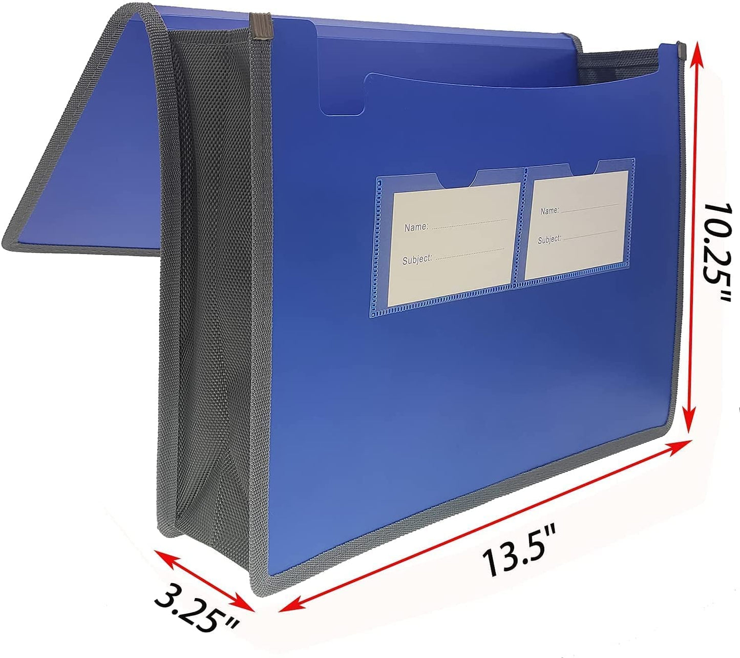 Premium Quality Plastic Expanding File Folder Document Organizer, 3.5" Expansion, A4 Letter Size for Home School Office Organization, 5 Pack