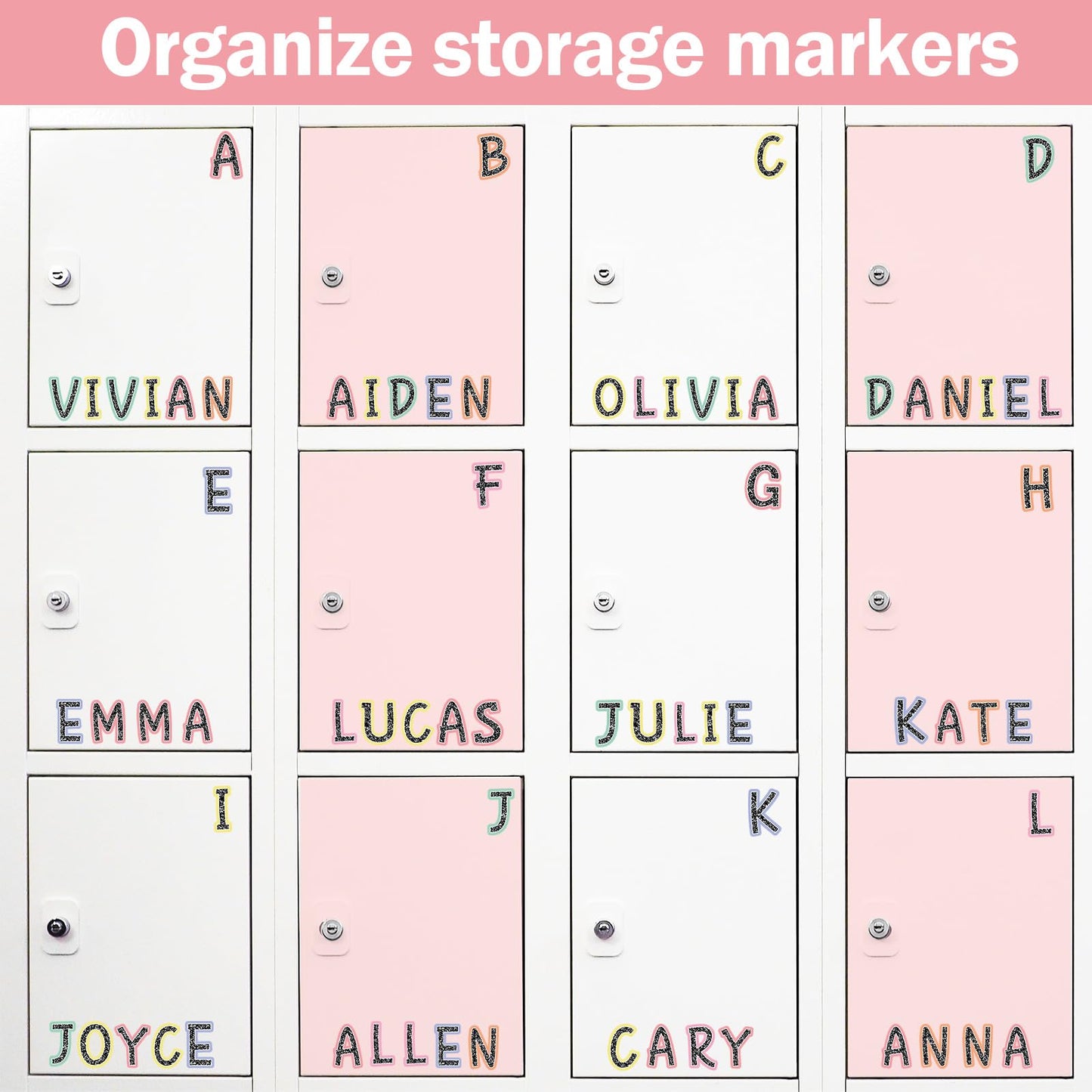 Qyeahkj 103 Pcs Composition Magnetic Letters 2" Pastel Colorful Magnetic Letters for Whiteboard Fridge Magnet Alphabet Kit for Tool for Home Spelling