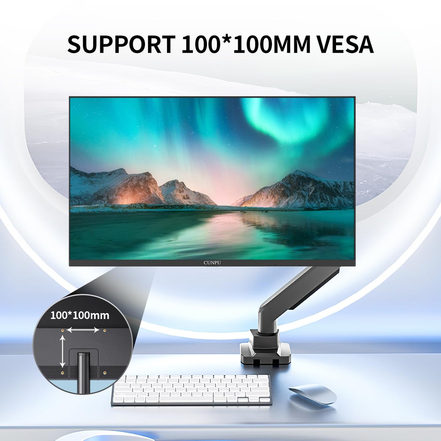 CUNPU 24 Inch Touchscreen Monitor, 10 Point Touch, FHD 1080P 75Hz IPS Screen, 100% SRGB, VESA Wall Mountable, Tilt Adjustment, VGA HDMI USB for PC, Laptop Business & Work Station, Warehouse