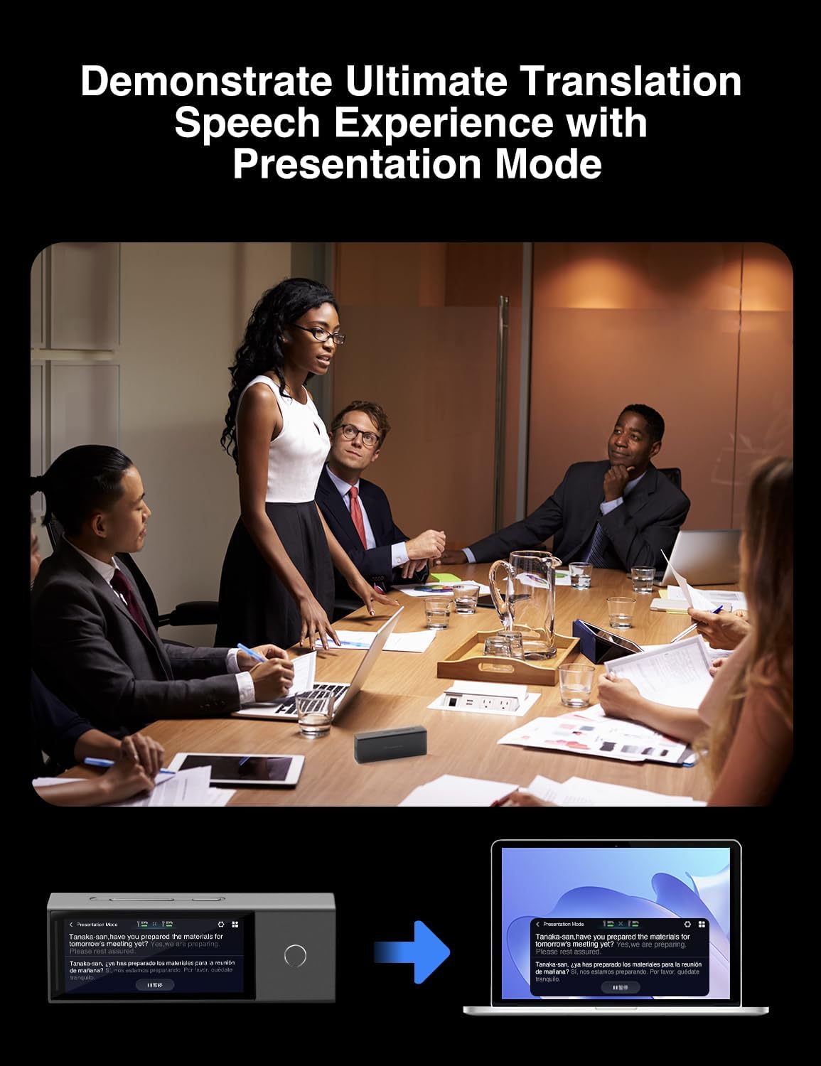 Timekettle X1 AI Interpreter Hub — 40-Language, Two-Way Translation Device for up to 50 Users. Perfect for Business, K-12 Education, and Real-time multilingual speeches