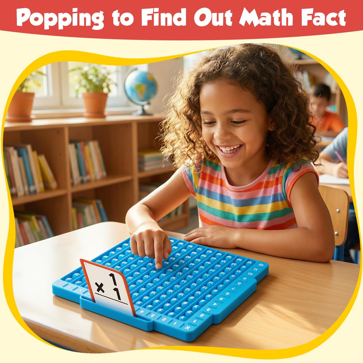 Torlam Math Board, Multiplication Game Board, 12x12 Math Manipulatives Game Board Multiplication,Division, Addition, Subtraction Games Toys for Kids, 1st, 2nd, 3rd, 4th, 5th, 6th Grade