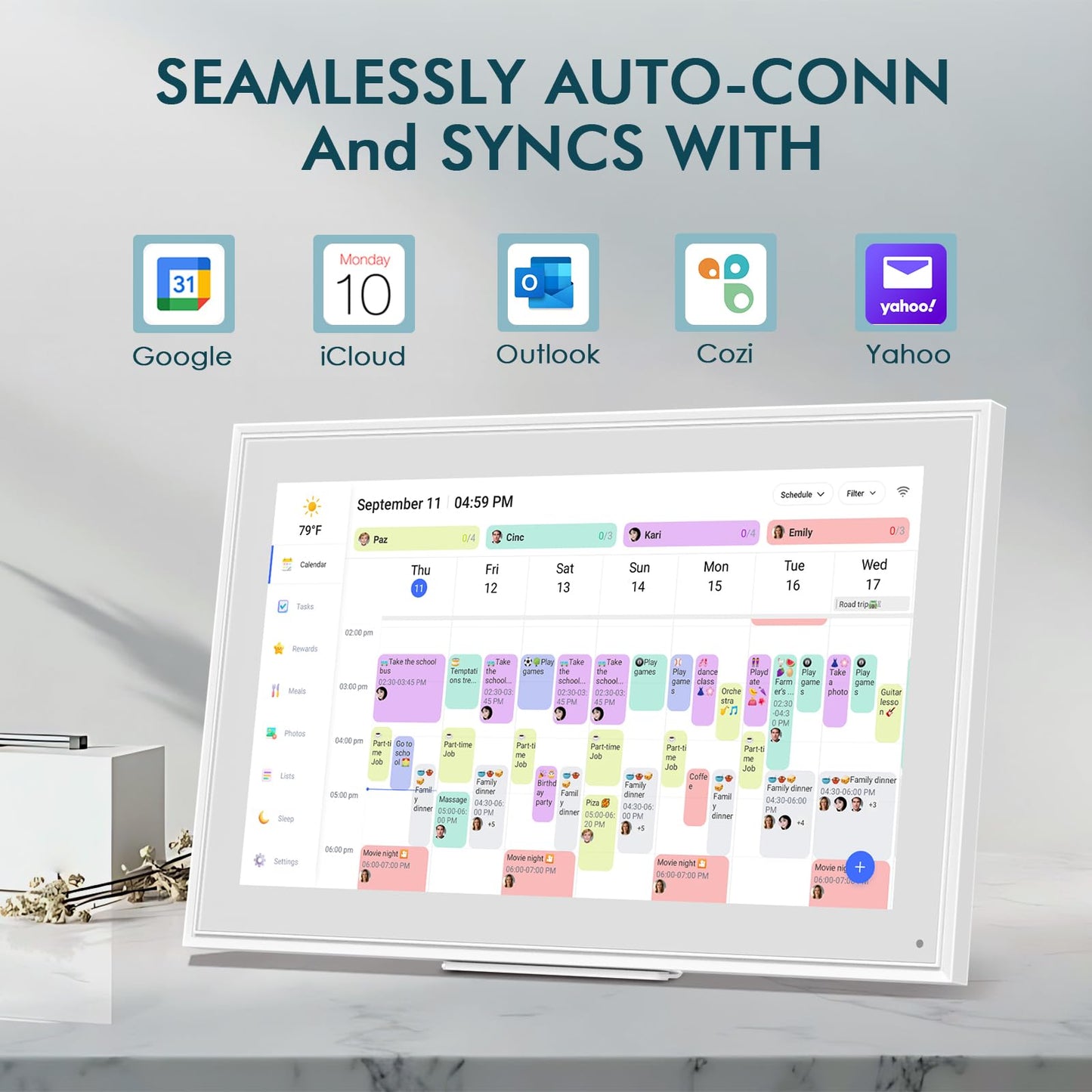 15.6 Inch Digital Wall Calendar Touch Screen Smart Electronic Calendar