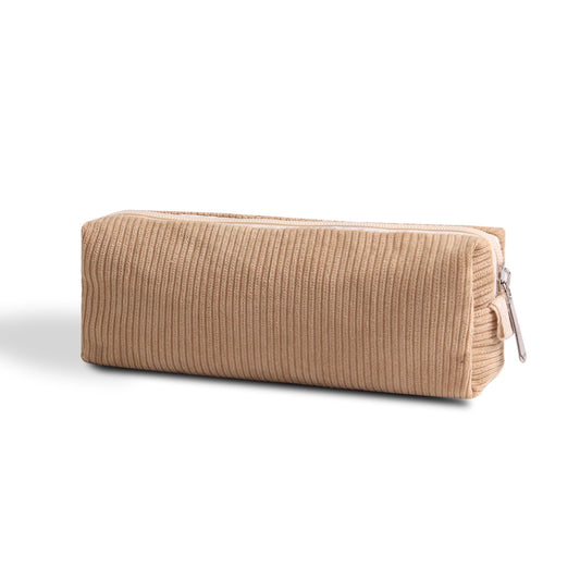 OZAOZ Cute Pencil Case Aesthetic Student Pencil Pouch Coin Pen Pouch Cosmetic Bag Office Stationery Organizer For Kids Teen School (Khaki)