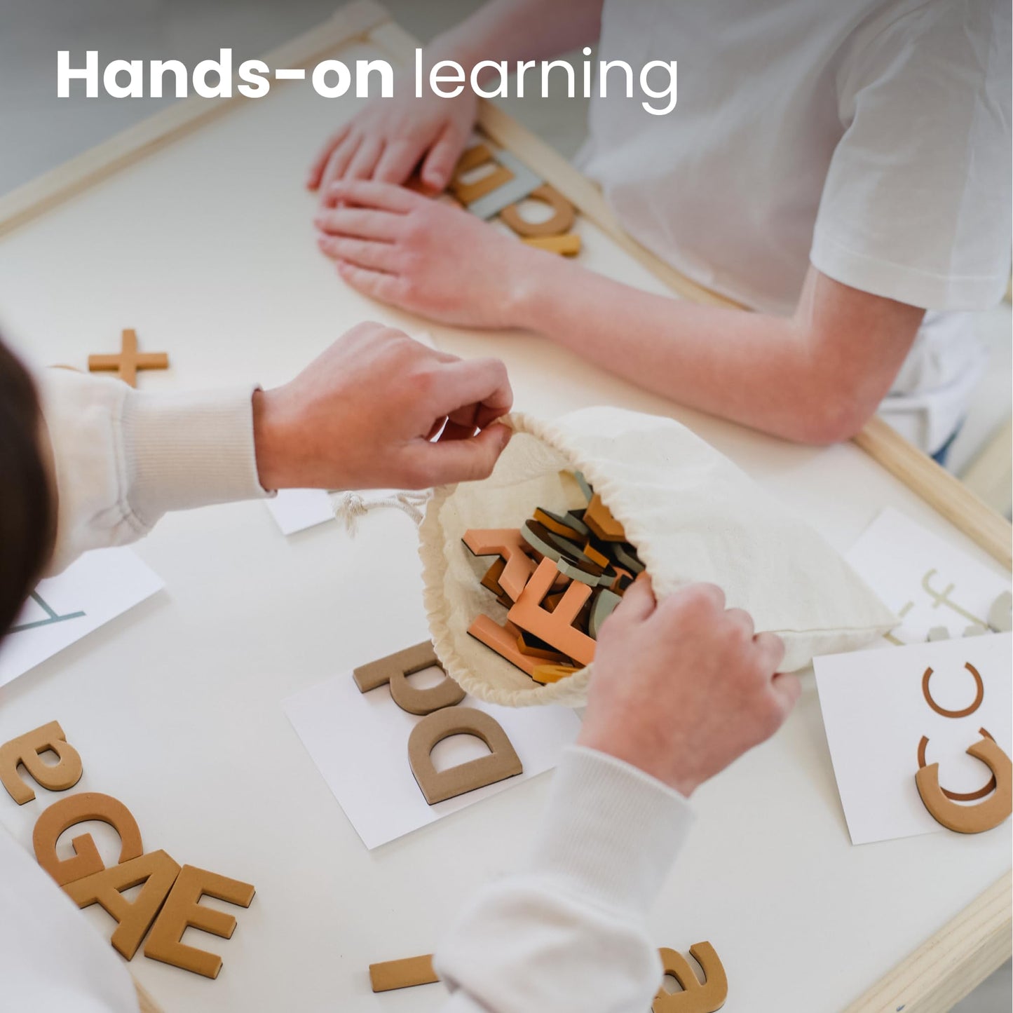 Magnetic Letters and Numbers Set for Kids – 135 PCS Alphabet Magnets for Fridge – Montessori ABC Educational Toy Gift in Neutral Aesthetic Colors by GALE TOTS