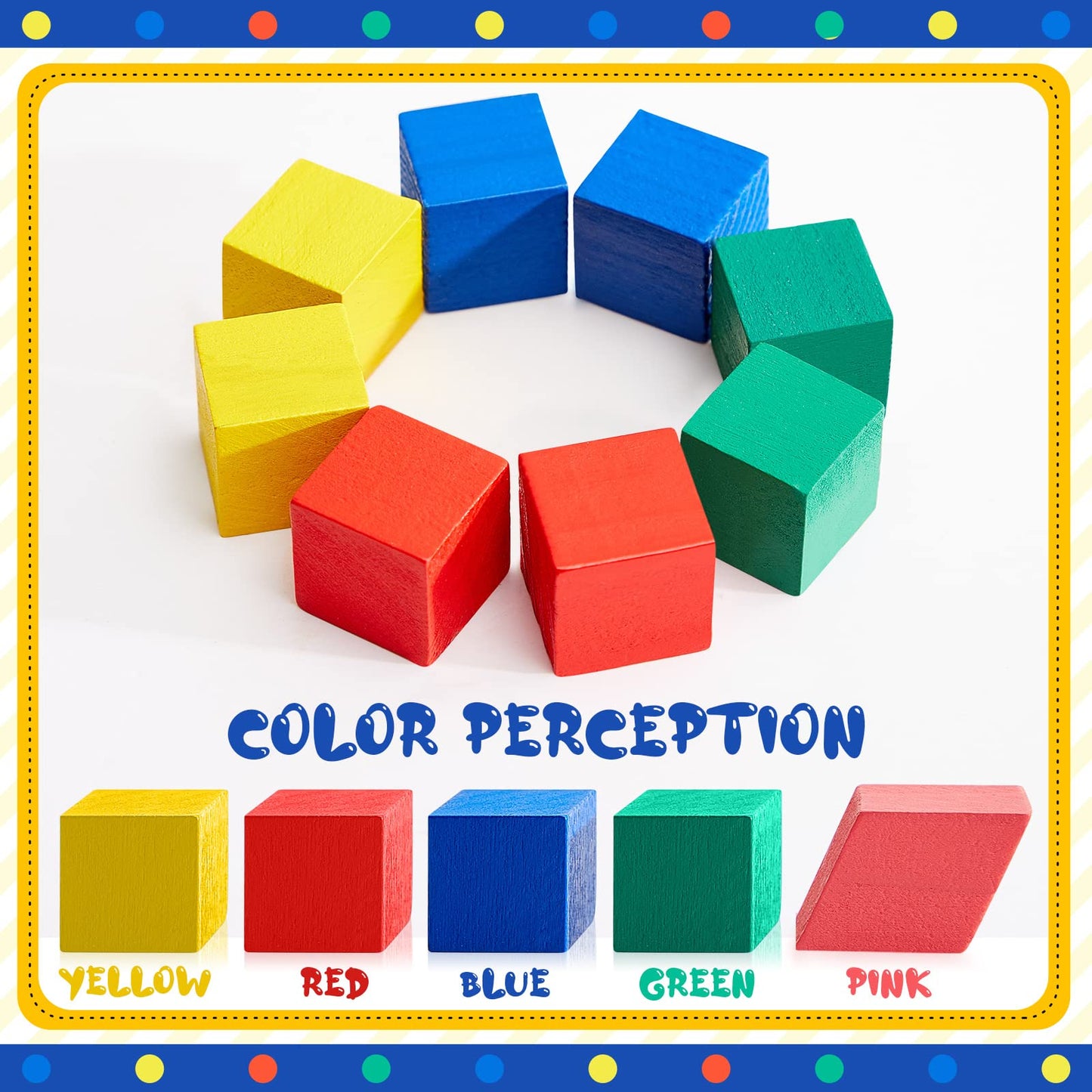 Hiboom 280 Pcs 3D Shapes Geometric Solid for Teaching Wood Mini Geometric Shapes Colorful Education Blocks Classroom Manipulatives Blocks for Geometry Math Learning Kindergarten Preschool