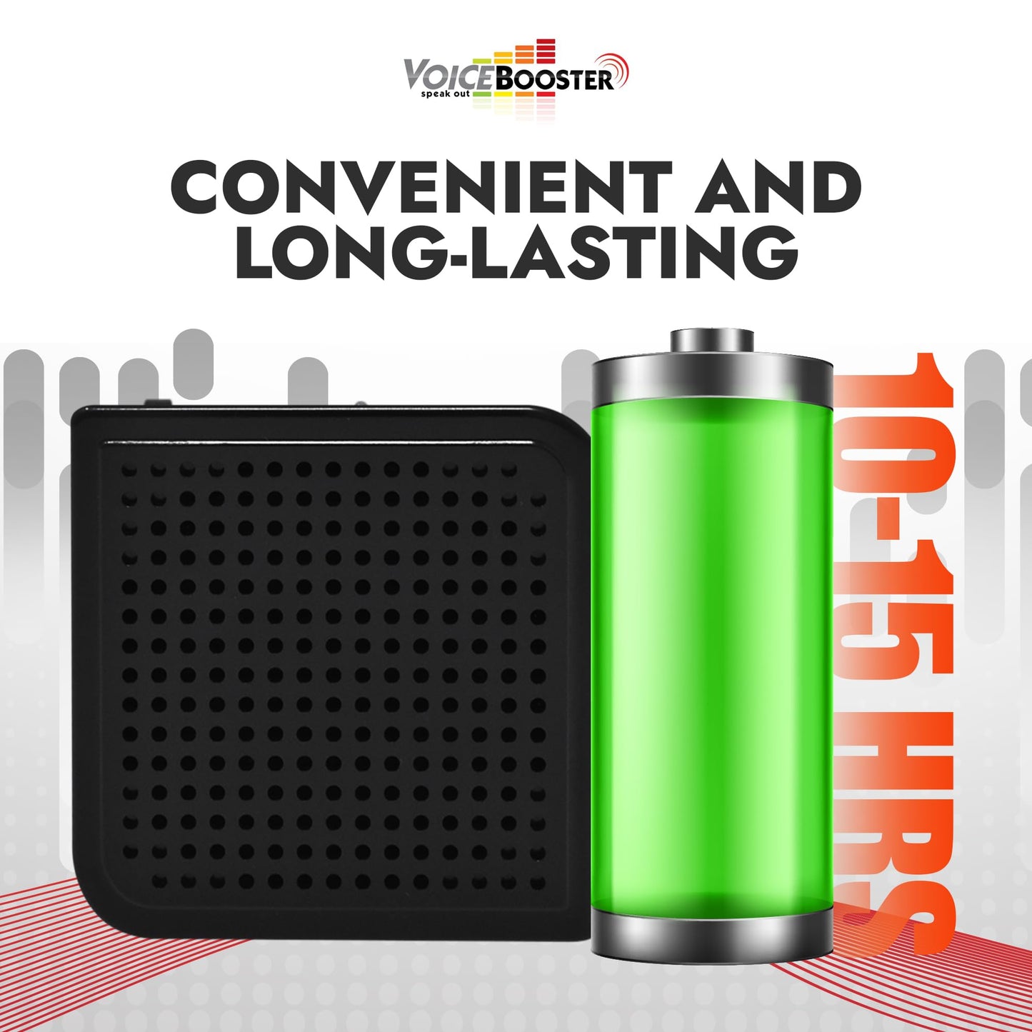 Voicebooster Portable Voice Amplifier for Teachers - 16W Rechargeable Megaphone Speaker & MP3 Player with Wearable Microphone Headset for Classroom, Tour Guide, Elderly, Public Speaking - MR2200