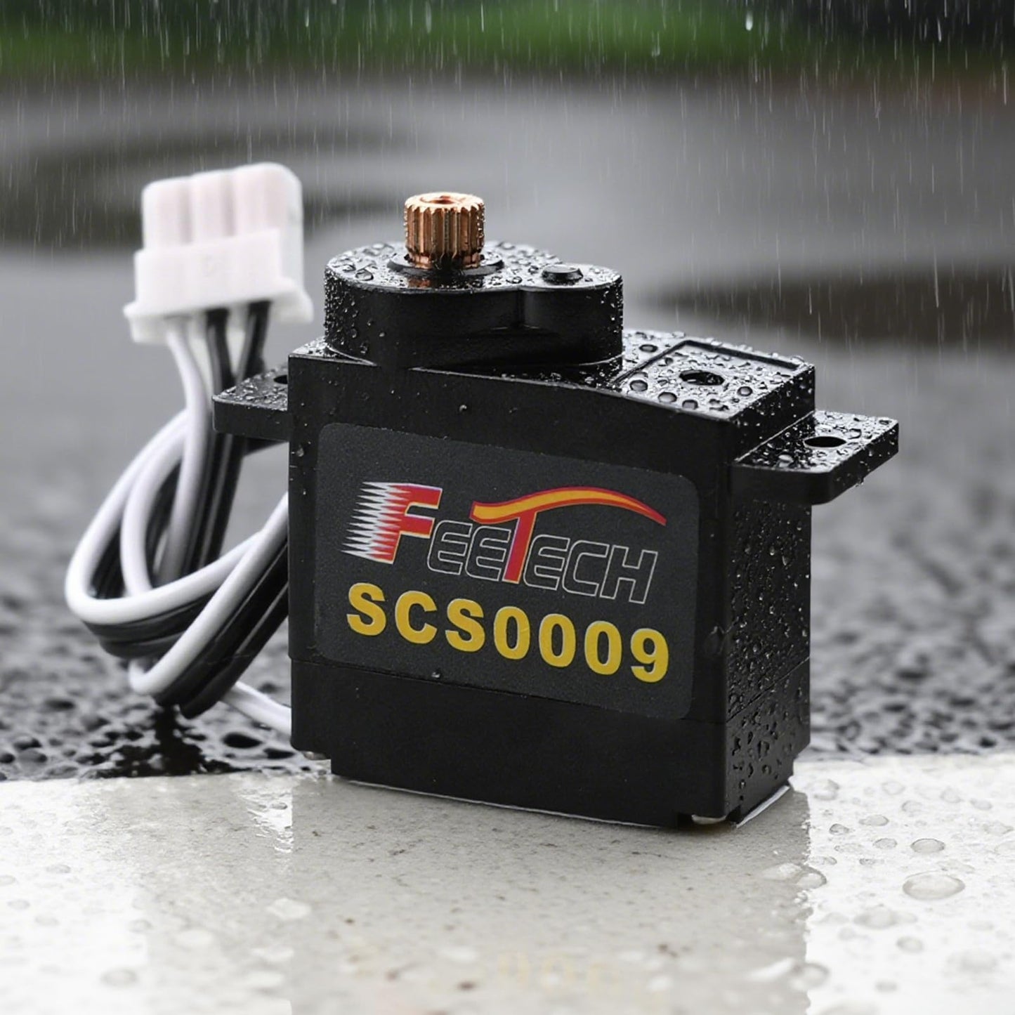 RCmall SCS0009 Serial Bus Servo Kit SCS0009 2.3KG Micro Servo Metal Gear w/300° Encoder TTL/RS485 for Robot Arm, RC Helicopter, Arduino, STEAM (4 Servos+1signal Conversion Board)