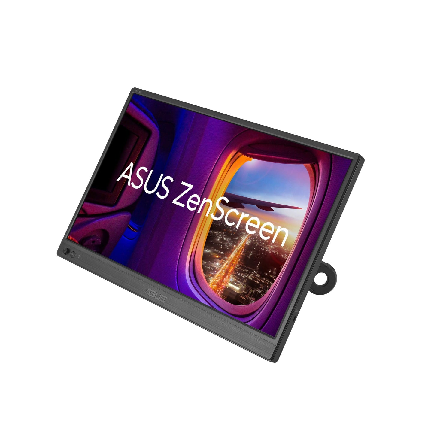 ASUS ZenScreen 15.6” Portable Monitor for Laptop (MB169CK) - Dual USB-C, Mini-HDMI, Plug & Play External Screen for Travel Dual Setup, Full HD, IPS, Anti-Glare Surface, 360° Kickstand, 3yr Warranty