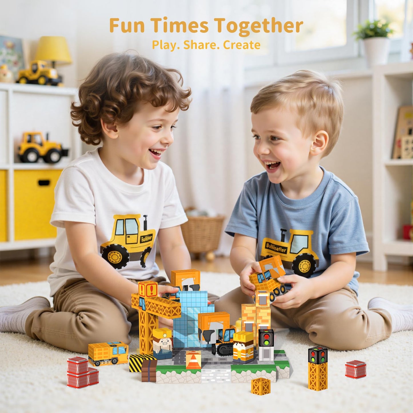 VNLINA Magnetic Blocks Building Toys - 154PCS Magnet Building Blocks Set Construction Cubes STEM Sensory Stacking Kids Toys for Boys Girls