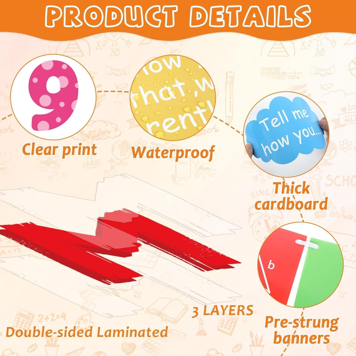 party greeting Math Talk Bulletin Board Set Maths Classroom Decoration Mathematics Paper Cutout Math Bulletin Board Border for Elementary Middle High School Wall Chalkboard Decor Teacher Supplies