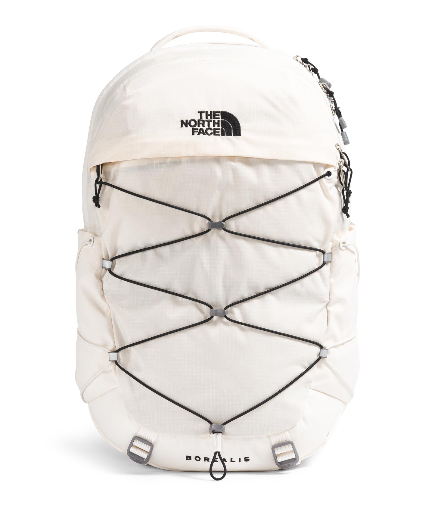 The North Face Women's Borealis Commuter Laptop Backpack - Everyday Travel Bag, Laptop Sleeve, Reflective Details, Gardenia White/TNF Black-NPF, One Size