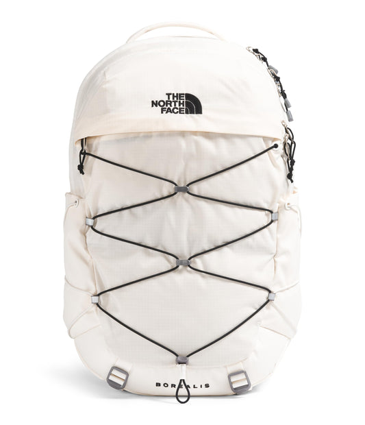 The North Face Women's Borealis Commuter Laptop Backpack - Everyday Travel Bag, Laptop Sleeve, Reflective Details, Gardenia White/TNF Black-NPF, One Size