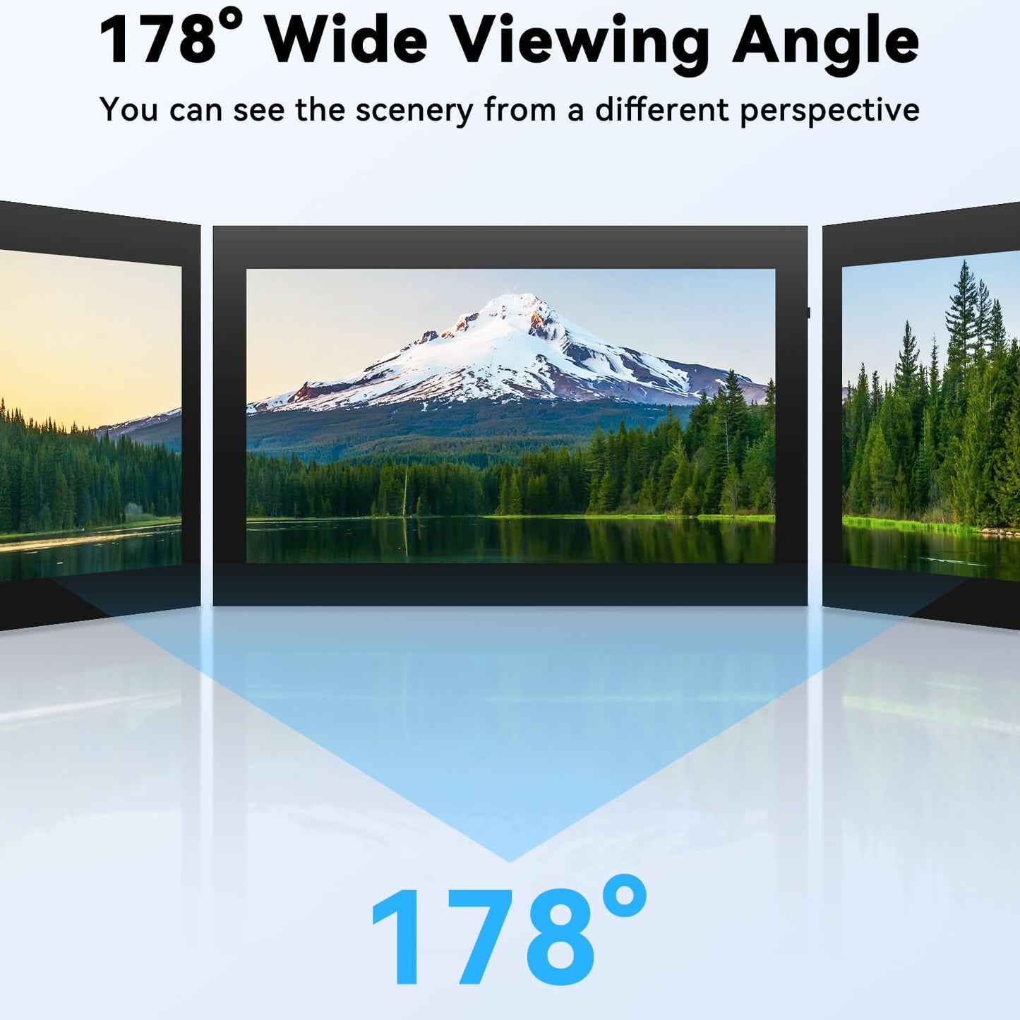 Ransanx 7 Inch Mini Monitor Small Monitor with Capacitive Touch Screen 1024 * 600 High Pixel Display Full View HDMI- IPS Monitors Portable for Raspberry Piscreen 、for BB Black、for Banana Pi etc
