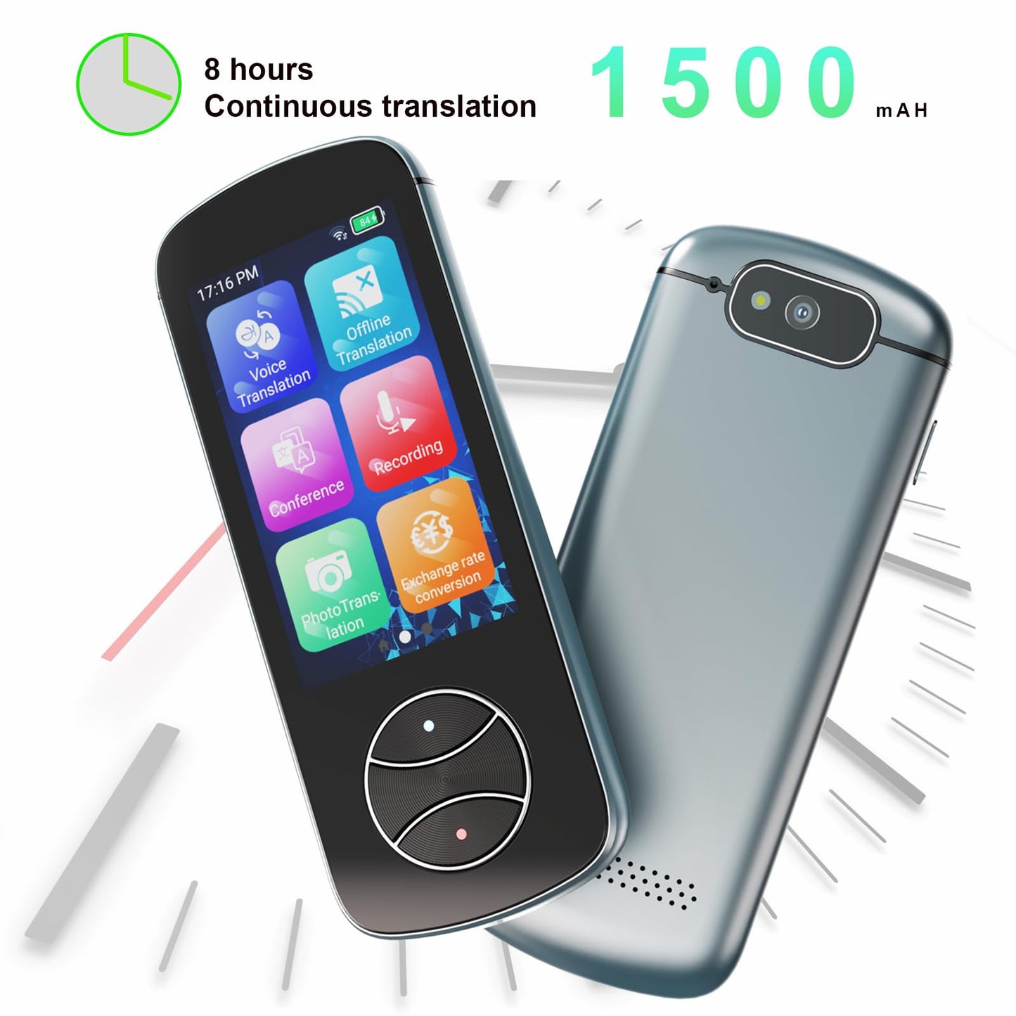 Language Translator Device No WiFi Needed, AI Translator Two Way Real Time Voice Translation with 137+ Languages, Offline/Photo Translation for Travel Business Learning