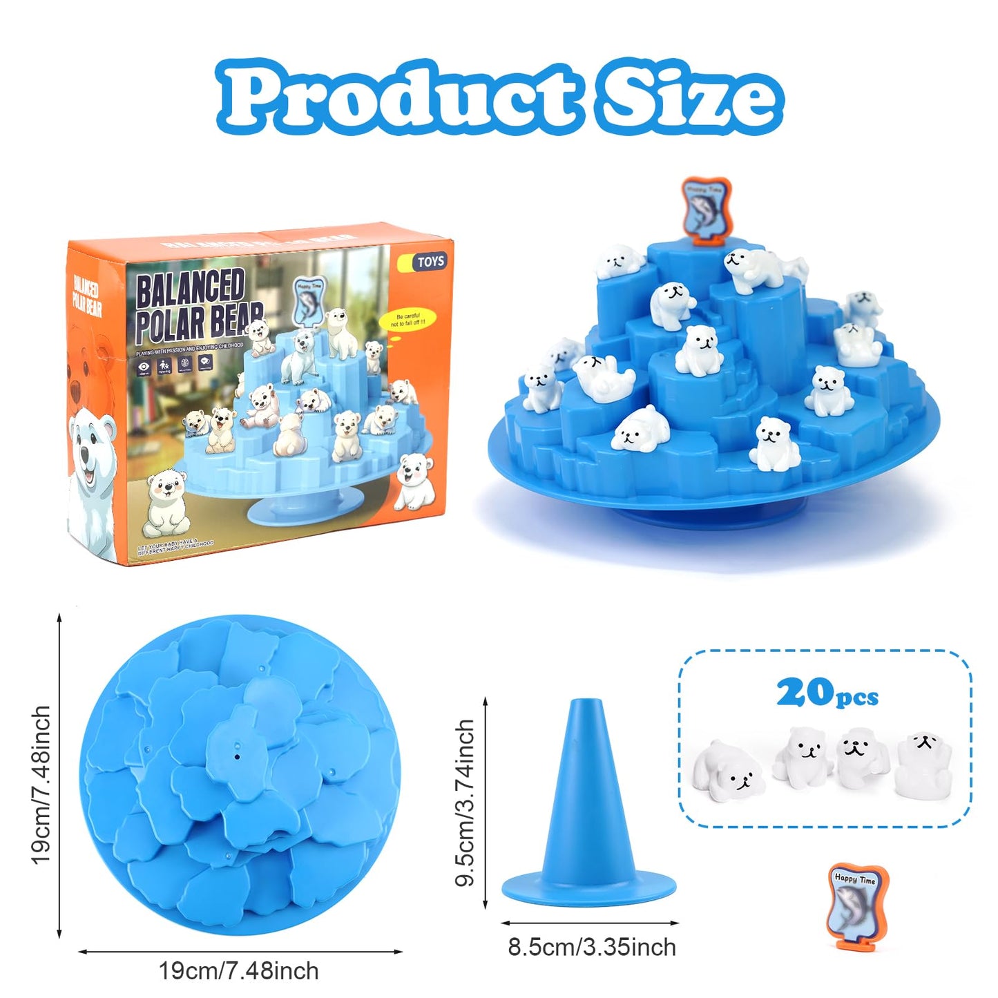 kowgical Bears Balance Game, Two-Player Balance Tree Game for Office, Interactive Balance Tree Desktop Board Game for Teenager, Stuffers Easter Basket Birthday Party Gifts