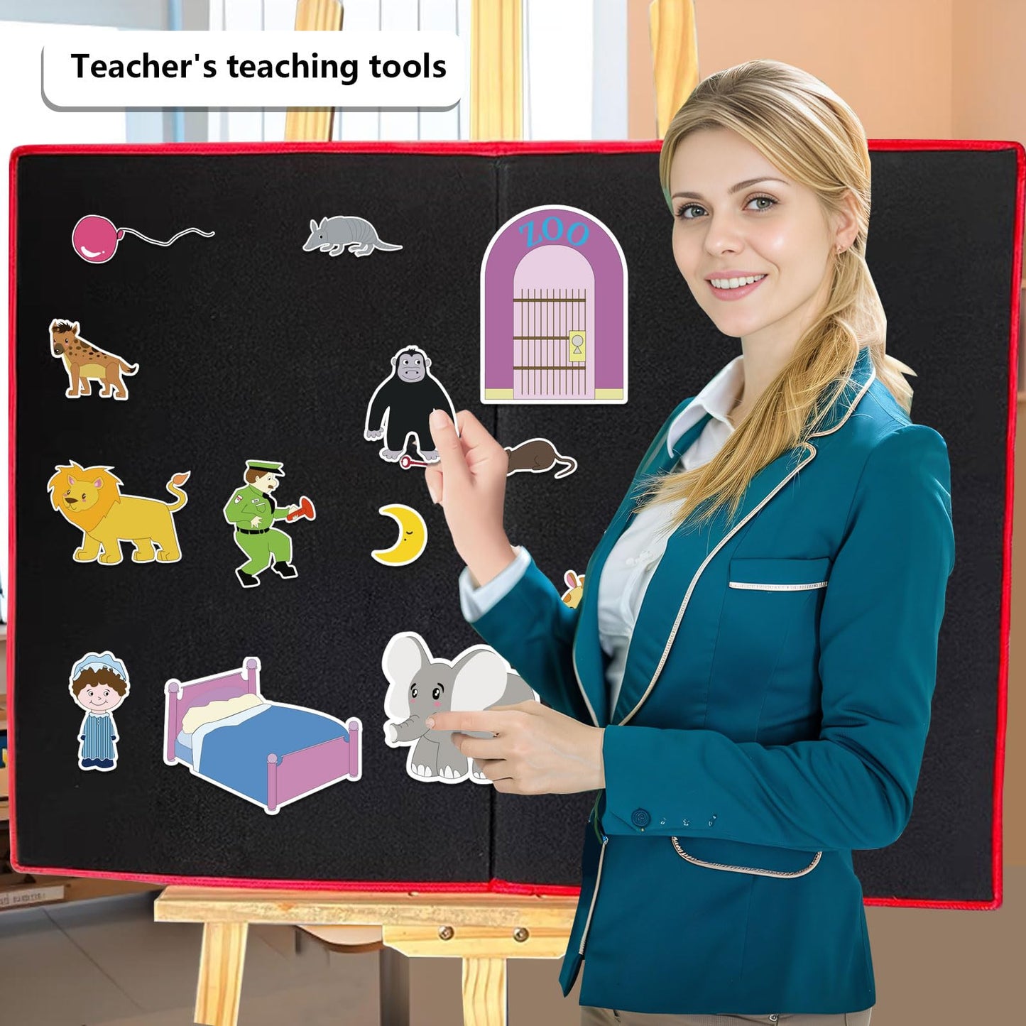 Thryvomniq Goodnight Gorilla Story Felts Felt Story Board Pieces Preschool Kindergarten Storytelling Learning Activities Felt Toys Interactive Toys