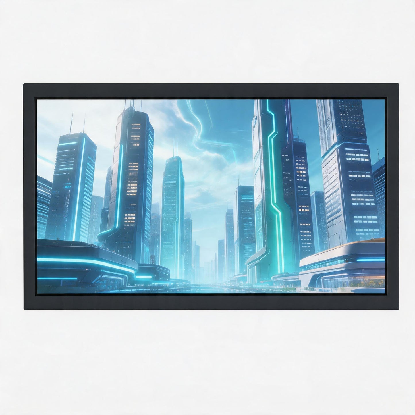 VSDISPLAY 21.5 Inch 1920x1080 IPS LCD Industrial Monitor 1000 Nits High Brightness Supports H/D/DVI/VGA Video Inputs,for Outdoor Display