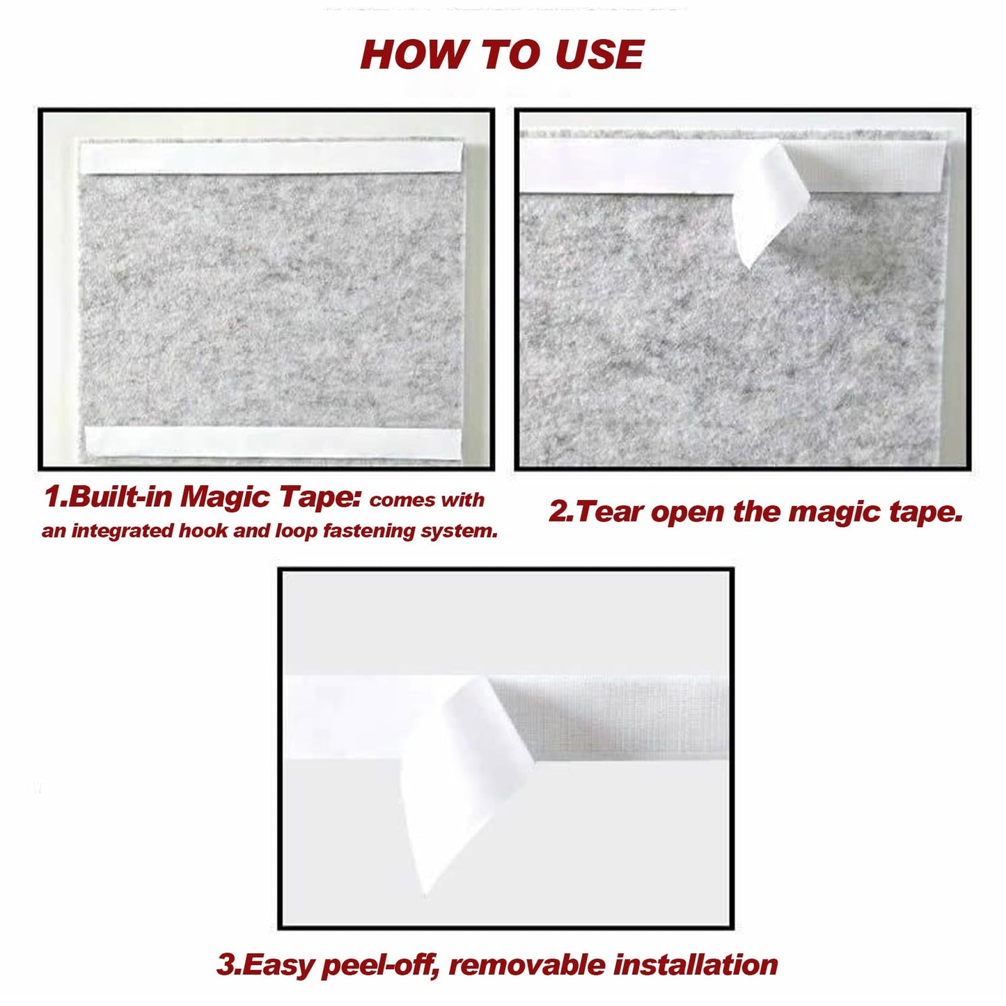 Large Felt Wall Tiles Cork Boards for Office Cubicle, 47"x35" Felt Photo Board Bulletin Tiles Pin Board for Walls Home Decor, Noise Reduction Boards Panels Fors Notes Memos, 12-Pack, Purple