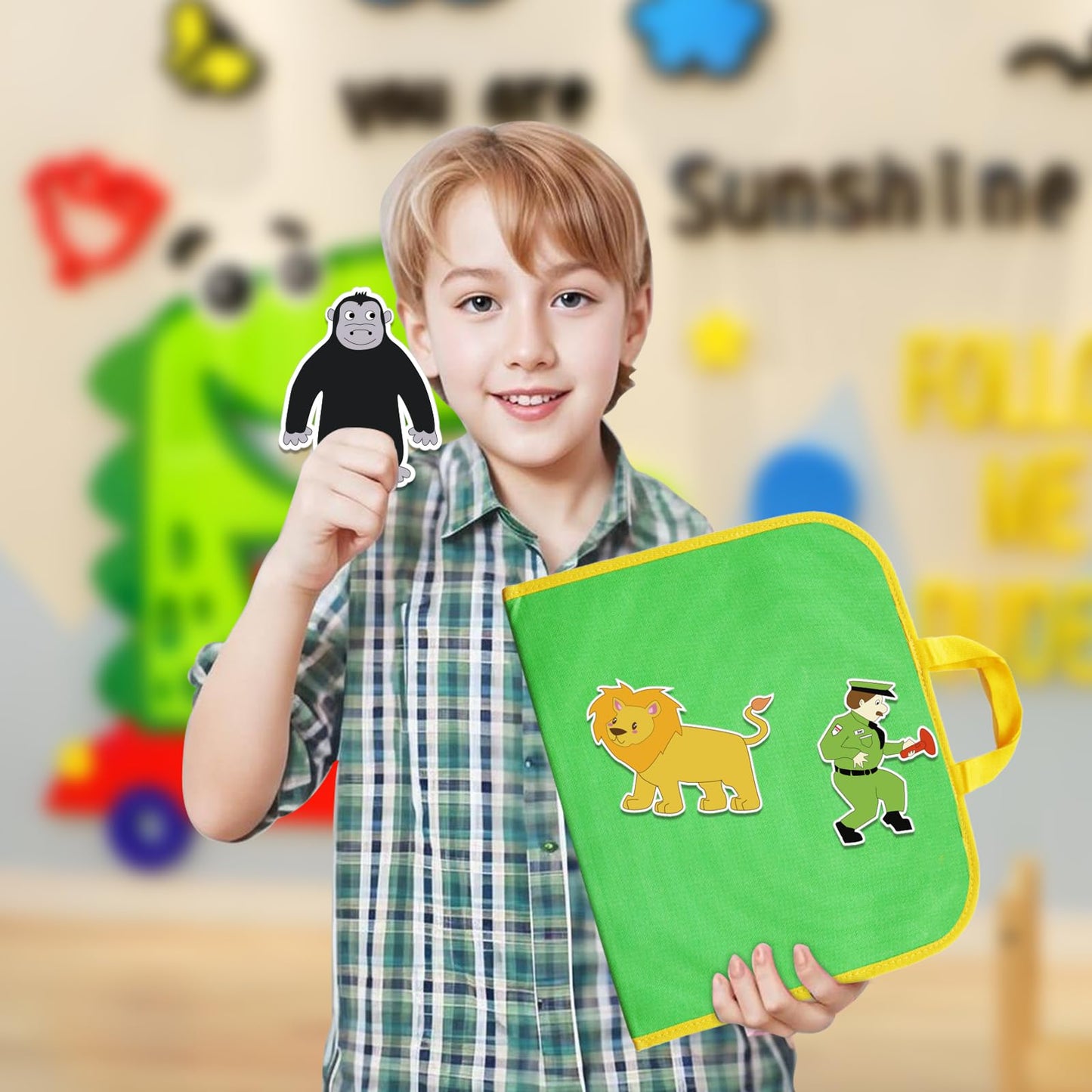 Thryvomniq Goodnight Gorilla Story Felts Felt Story Board Pieces Preschool Kindergarten Storytelling Learning Activities Felt Toys Interactive Toys