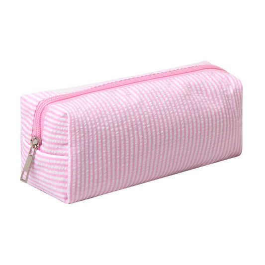 OZAOZ Cute Pencil Case Capacity Pencil Pouch Aesthetic Pen Bag Office Stationery Organizer Simple Sturdy Multifunctional Cosmetic Pouch (pink)