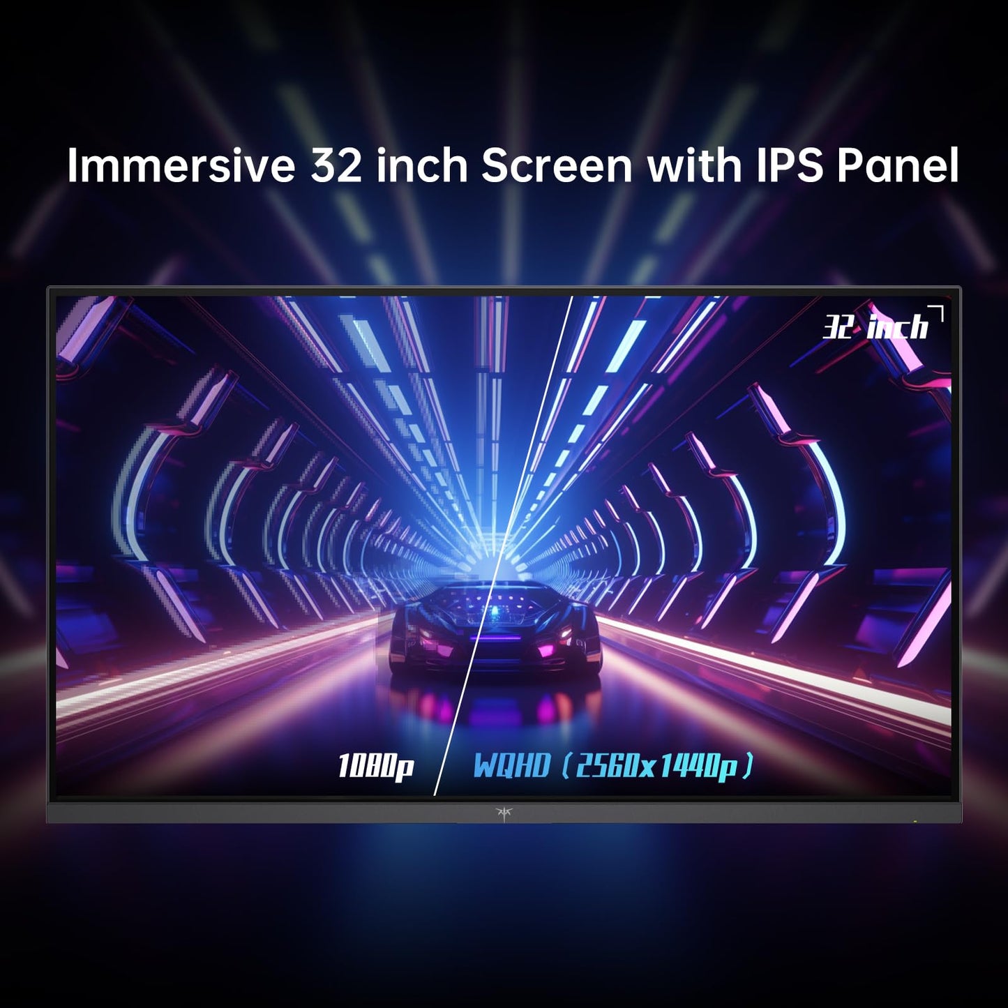 KTC 32 Inch 2K Monitor 120Hz, 1440P IPS Computer Monitor, Frameless QHD PC Monitor for Office & Gaming, Eye Care, G-Sync/FreeSync, 109% sRGB, HDR, HDMI/DP, Tilt Adjustable, VESA Mountable, H32T13