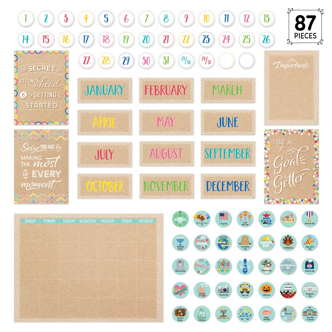CTP Krafty Pop Calendar Set Bulletin Board (Creative Teaching Press 10874)