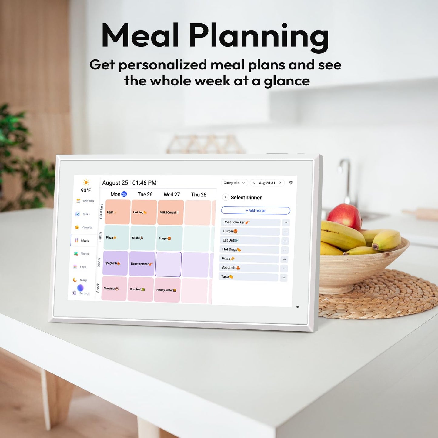 BOCT 21.5'' Digital Calendar Wall - 64GB Memory Touch Screen Chore Chart Smart Calendar, Digital Planner, Auto-Sync, APP Control, Interactive Family Schedules, Gift for Mother