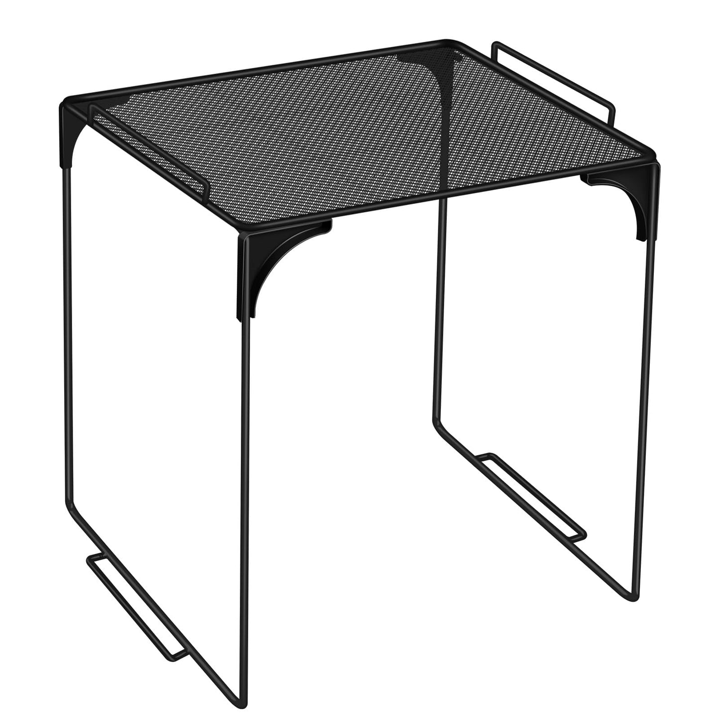 Noxglory Locker Organizer Shelf Black Stackable Extra Locker Shelf Storage Cabinet Accessories for Back to School Office Home Gym Supplies