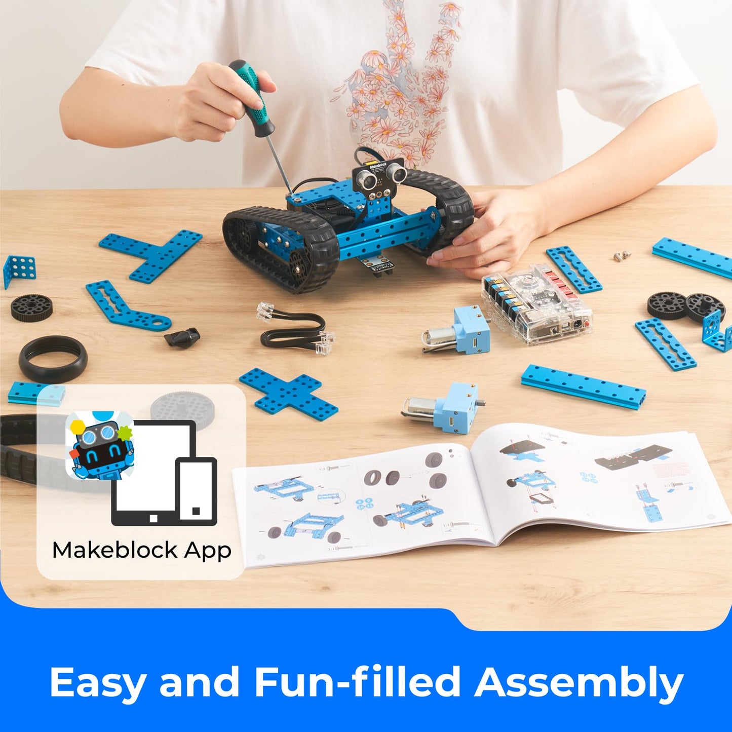 Makeblock mBot Ranger 3 in 1 Robotics for Kids Age 8-12, Coding Robot for Arduino Scratch Learning with Coding Box, 16 Coding Projects STEM Science Kit, Robot Toys Gift for Kids Ages 10+
