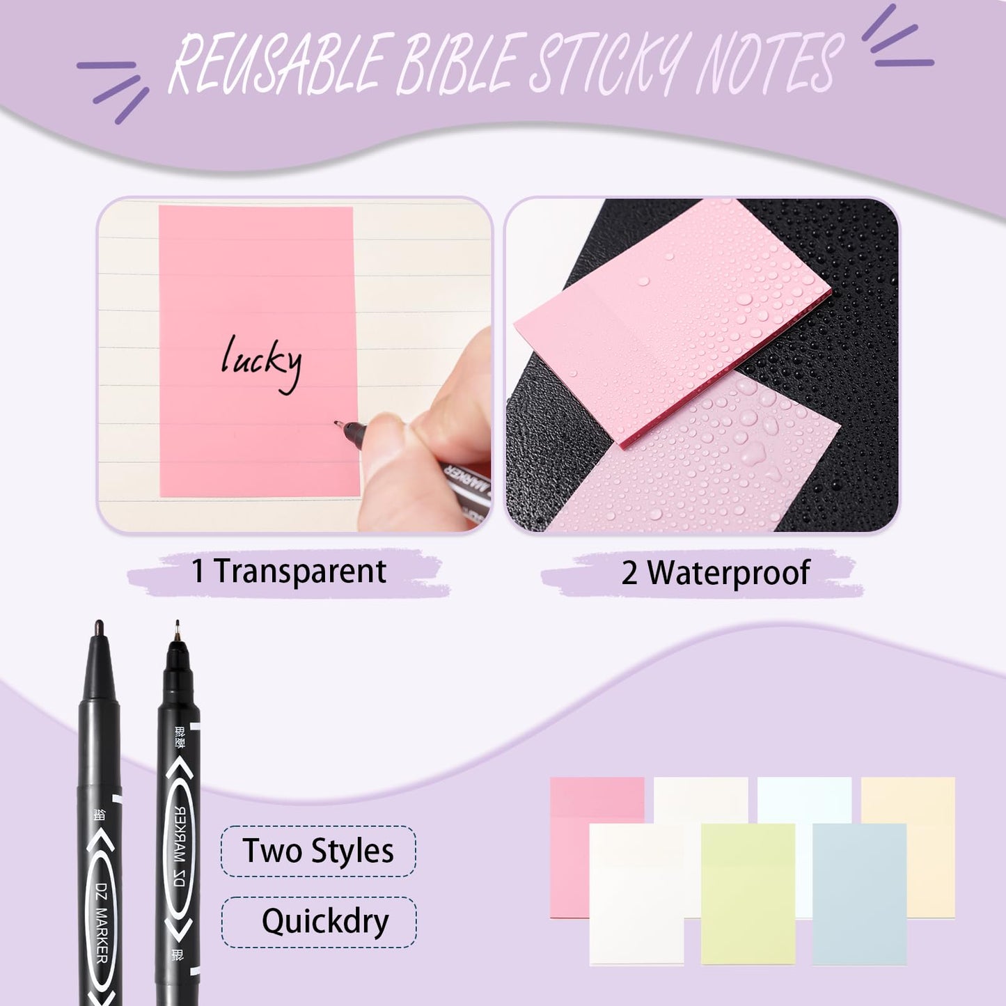 XKDOUS 44 Pcs Bible Study Supplies Journaling Kit for Women, Bible Study Kit Includes Highlighters, Pens, Tabs, Sticky Notes & More for Journaling. Great for Note-Taking, Enhancing Scripture Study