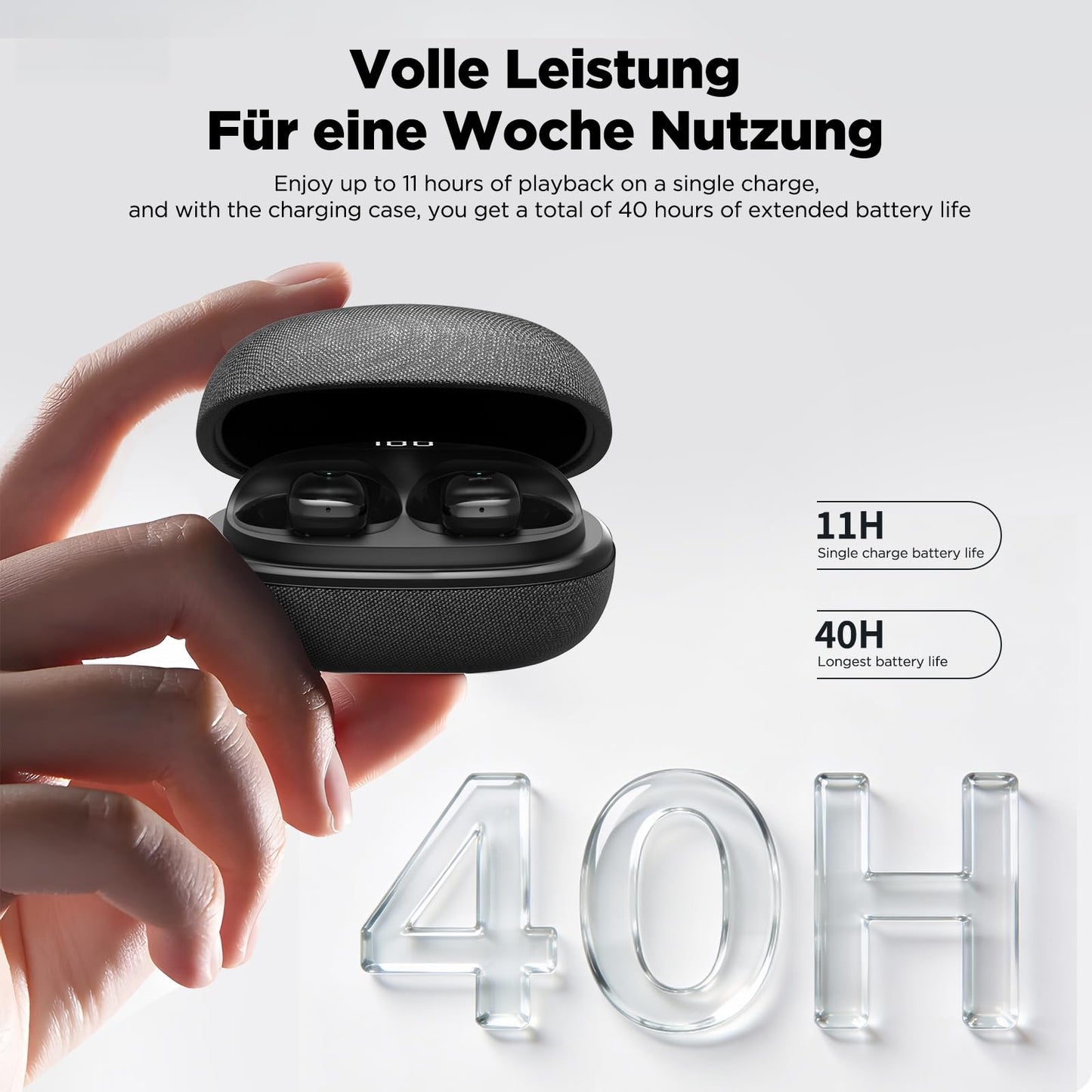 NE75 AI Translation Earbuds 135 Languages Real-Time Translator Earphones, Bluetooth 6.0 TWS Wireless Bluetooth Earphones, Hi-Fi Music & Call, Smart Touch+App for Travel, Sports & Business (Green)