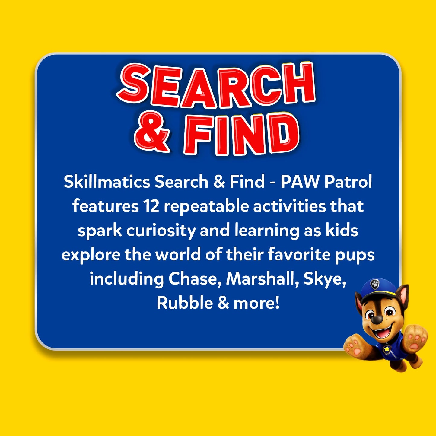 Skillmatics Search and Find PAW Patrol Educational Game - Reusable Preschool Learning Activities, Perfect for Toddlers & Kids Who Love Toys, Art & Crafts, Gifts for Boys & Girls Ages 3, 4, 5, 6
