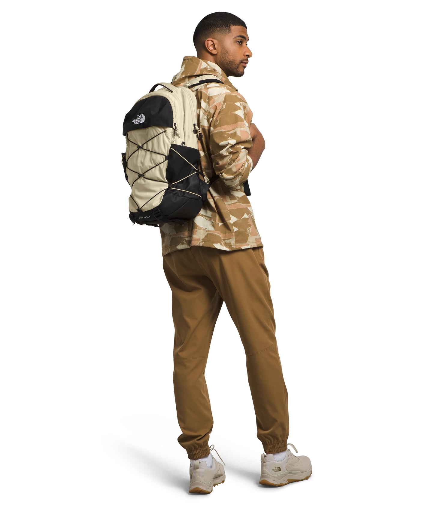 The North Face Borealis Commuter Laptop Backpack - Water Repellent, Laptop Sleeve, Large Main Compartment, Gravel/TNF Black-NPF, One Size